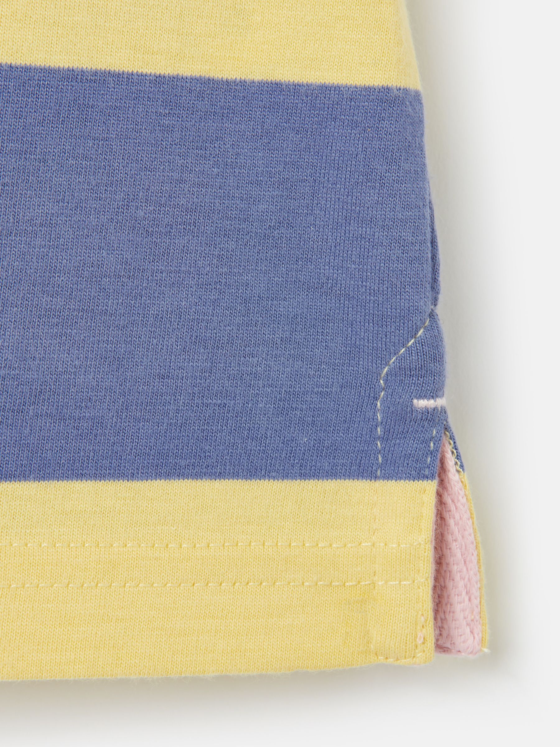 Ozzy Navy/Yellow Stripe Jersey Short Sleeve Rugby Shirt - Image 5 of 7