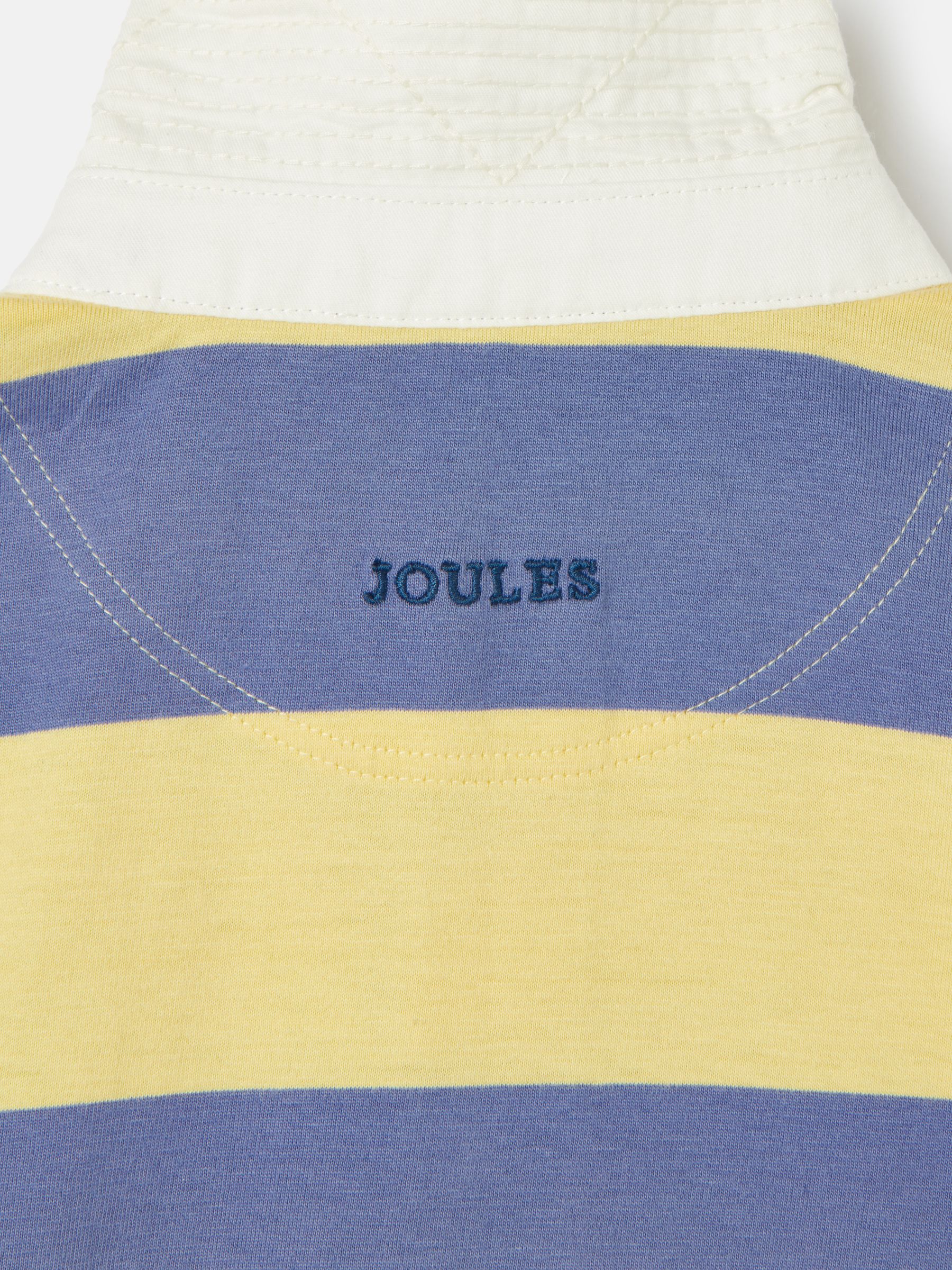 Ozzy Navy/Yellow Stripe Jersey Short Sleeve Rugby Shirt - Image 7 of 7