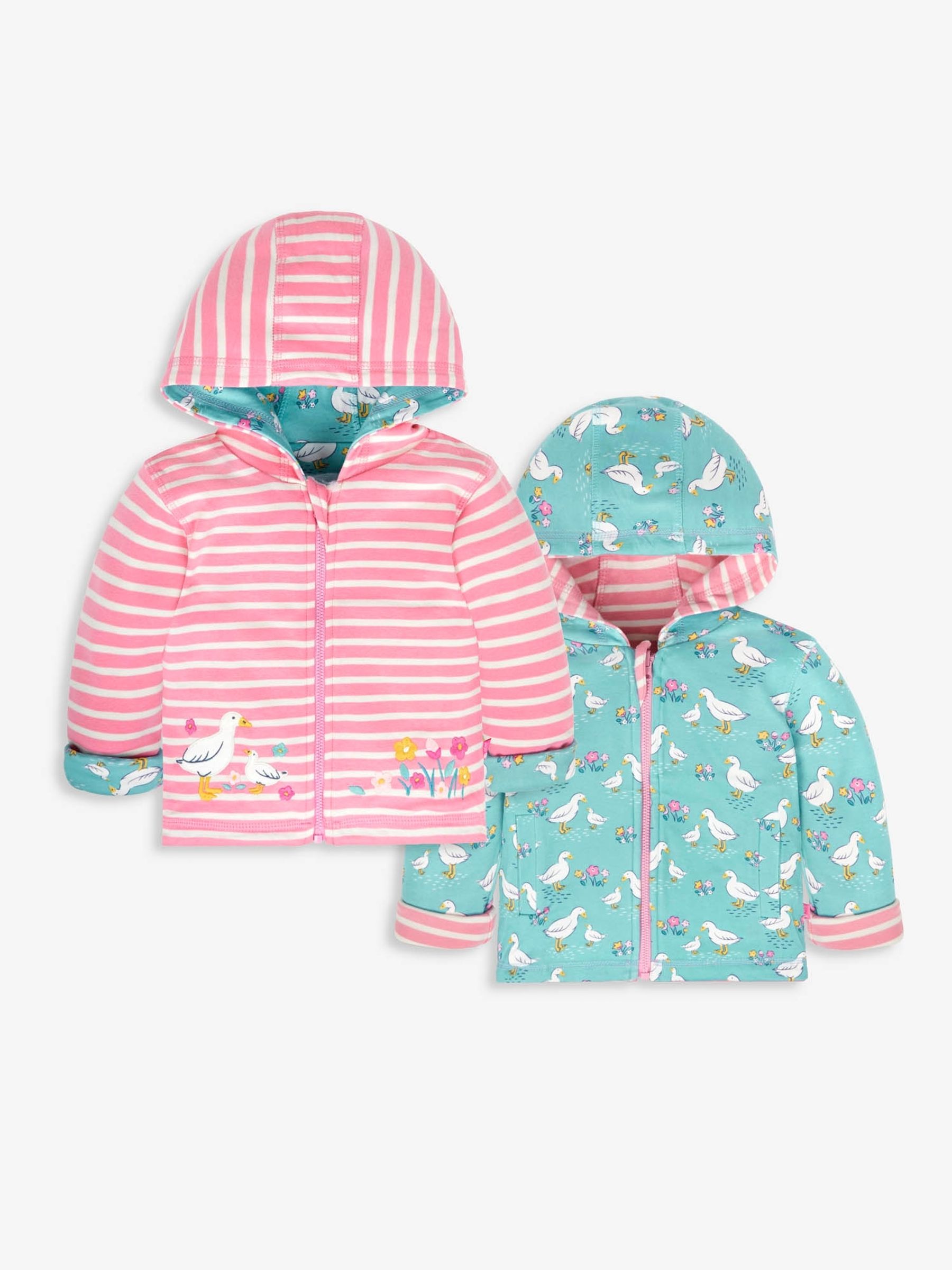 Pink Duck Appliqué Reversible Hoodie - Image 1 of 7