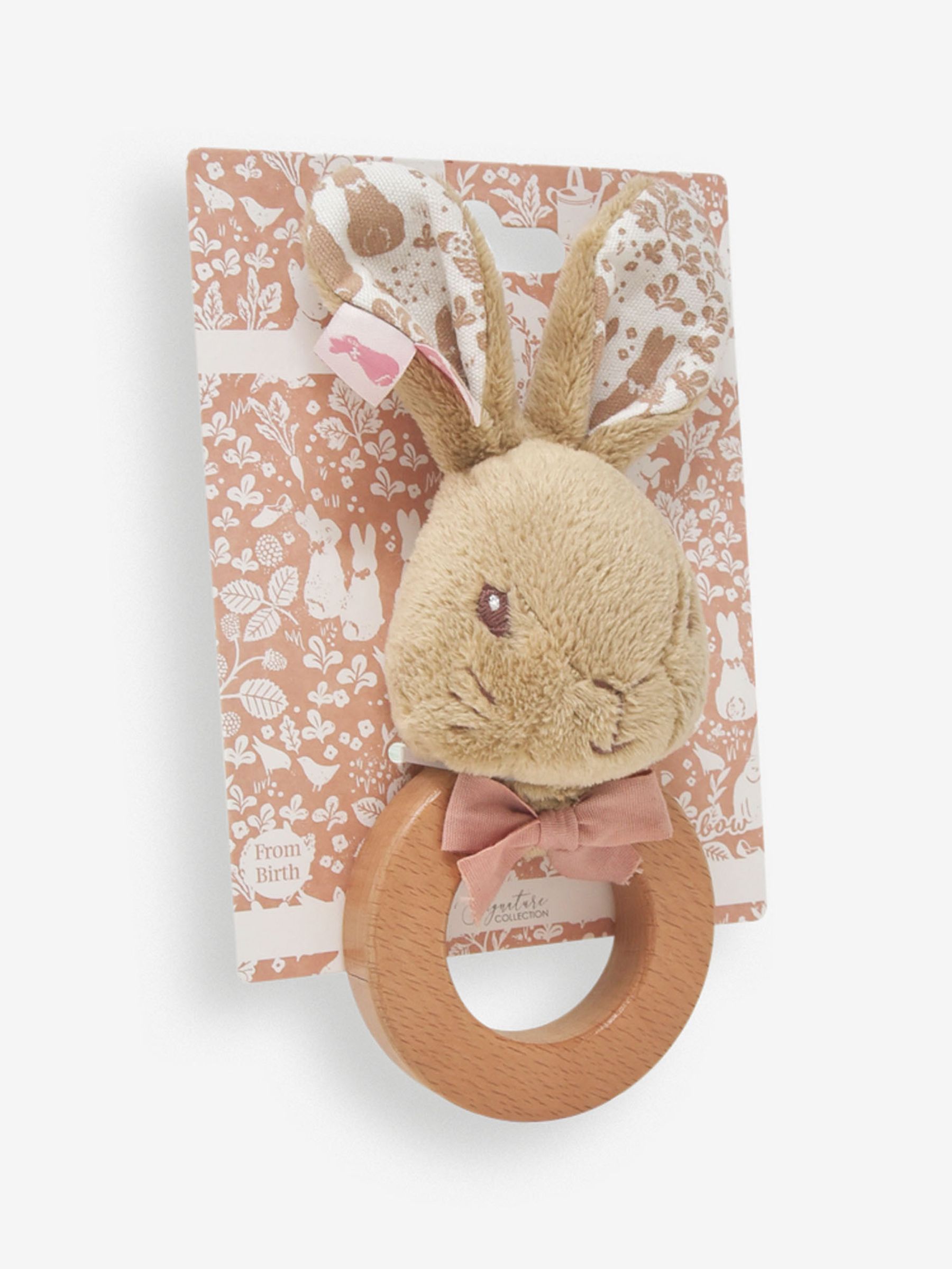 Signature Flopsy Bunny Wooden Ring Rattle - Image 3 of 6