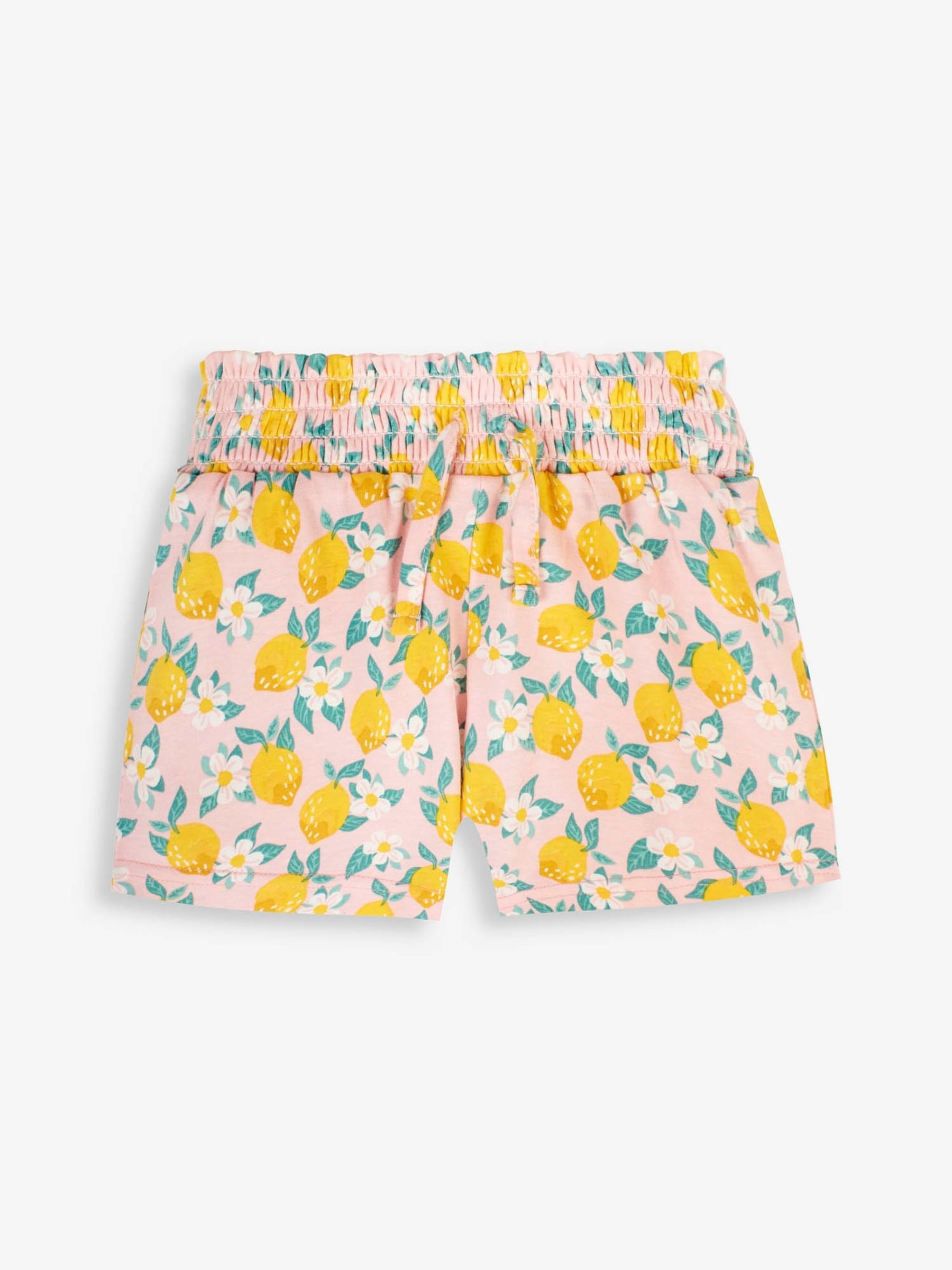 Pink 2-Pack Lemon Floral Print & Yellow Pretty Shorts - Image 2 of 8