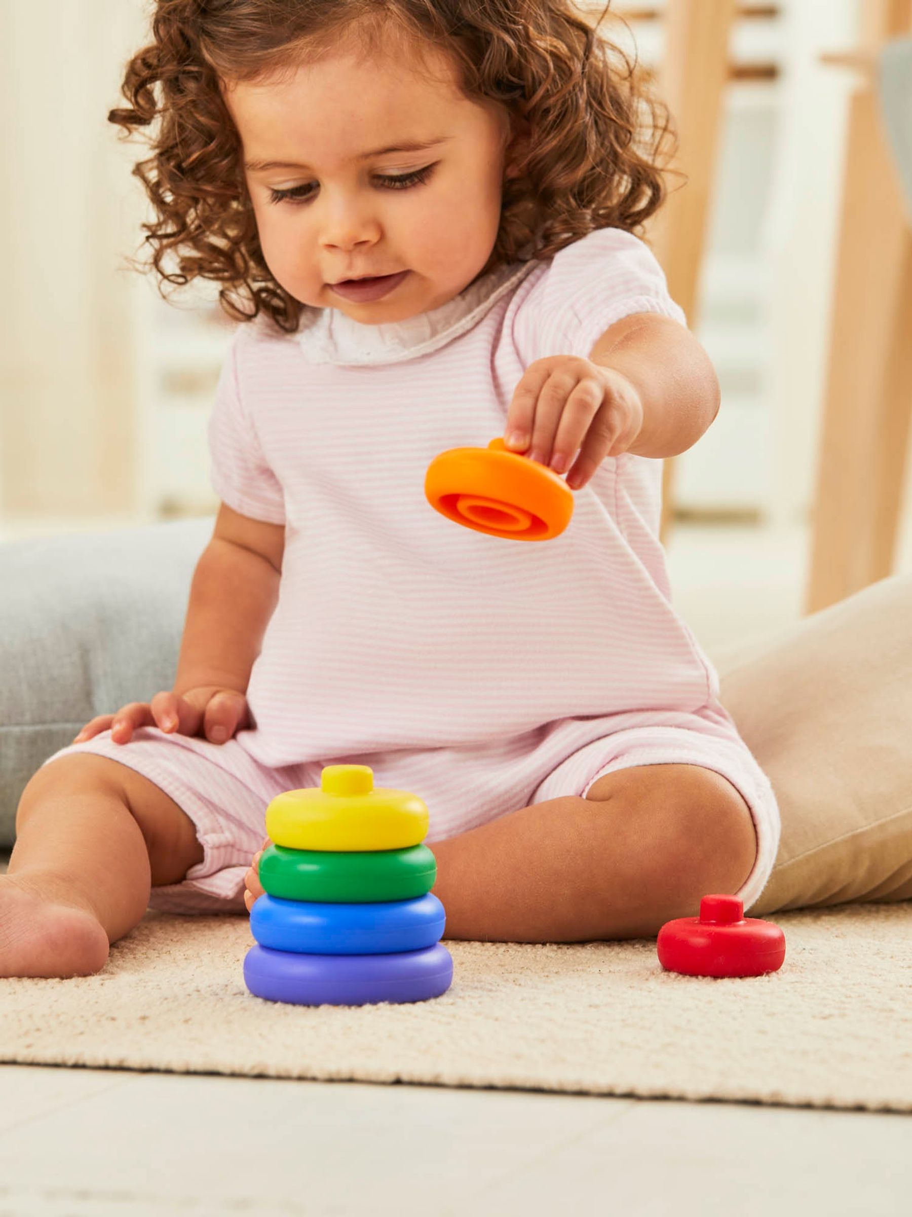 Silicone Rainbow Stacking Tower - Image 2 of 7