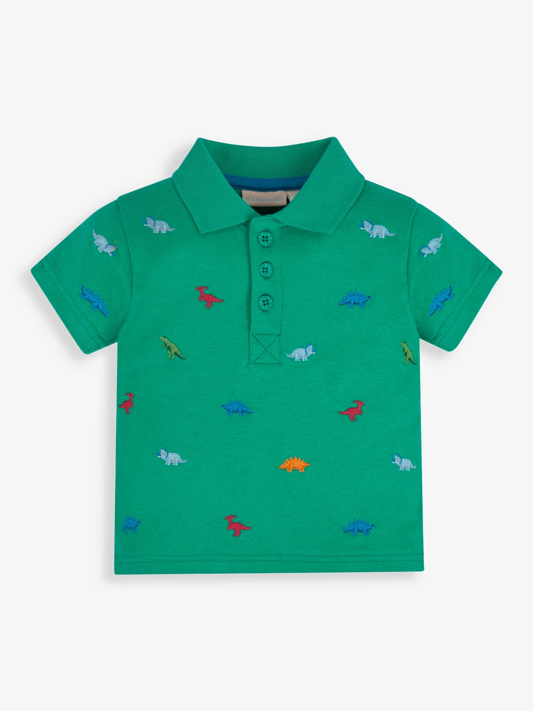 Green Dino Embroidered Polo Shirt - Image 1 of 2