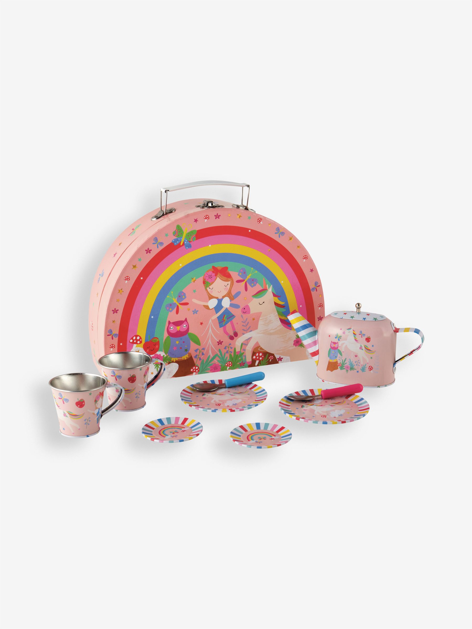 Floss & Rock Rainbow Fairy Tin Tea Set 10 Piece - Image 1 of 1