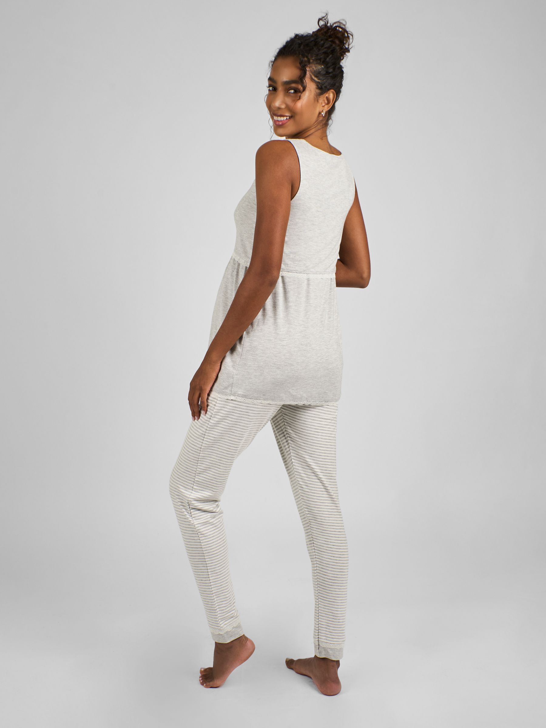 Grey Maternity & Nursing Pyjama Set - Image 2 of 5