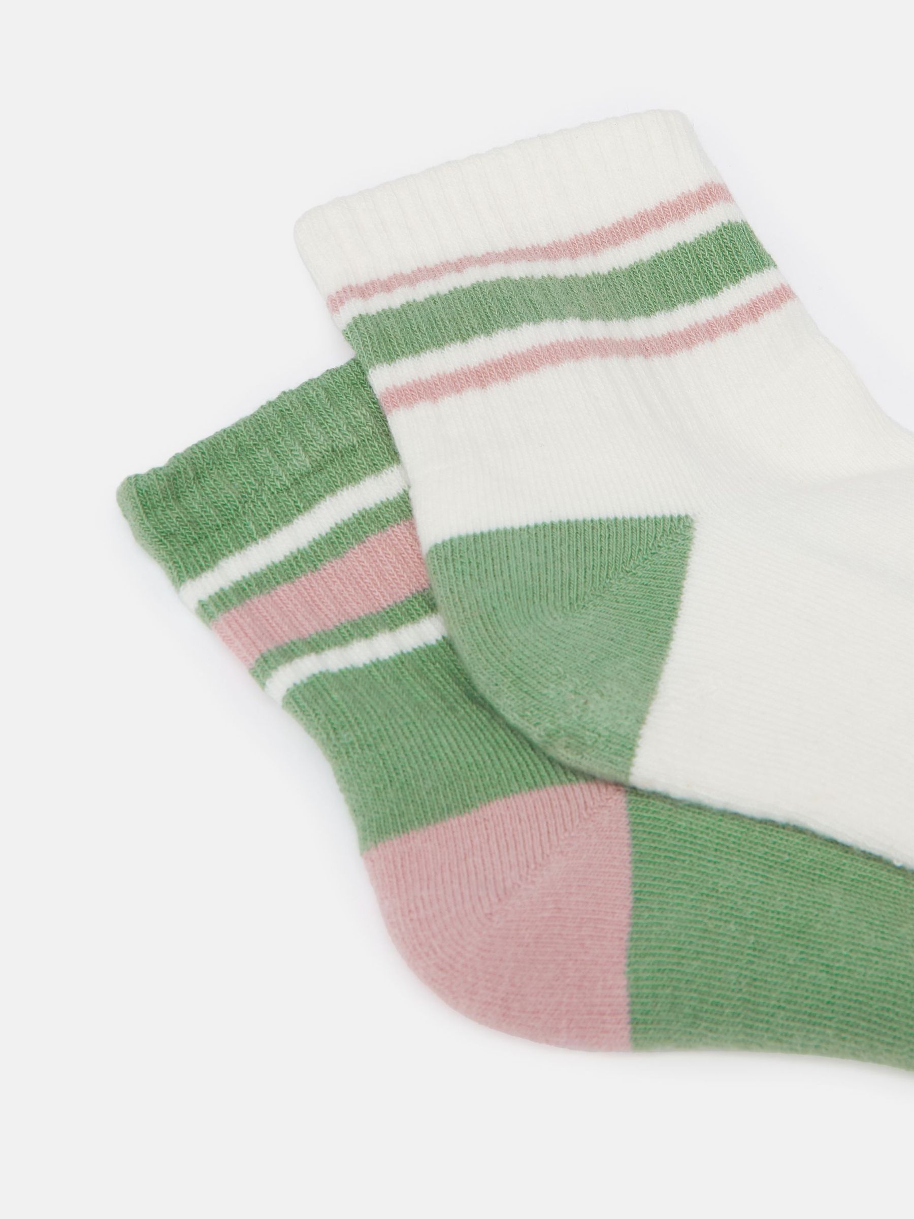 Women's Volley Green & White 2 Pack Tennis Socks (size 4-8) - Image 4 of 4