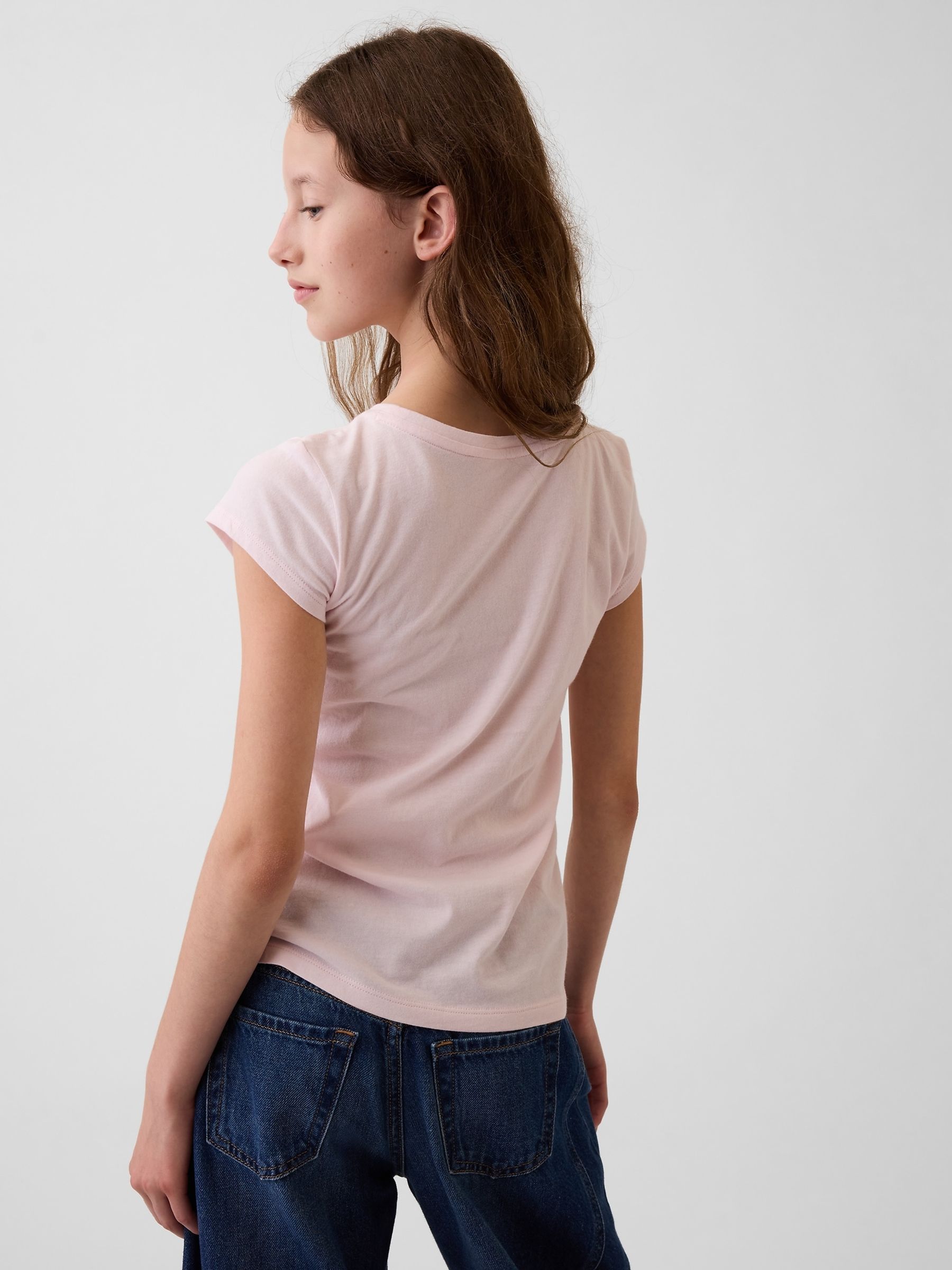 Light Pink Graphic Short Sleeve T-Shirt - Image 2 of 4