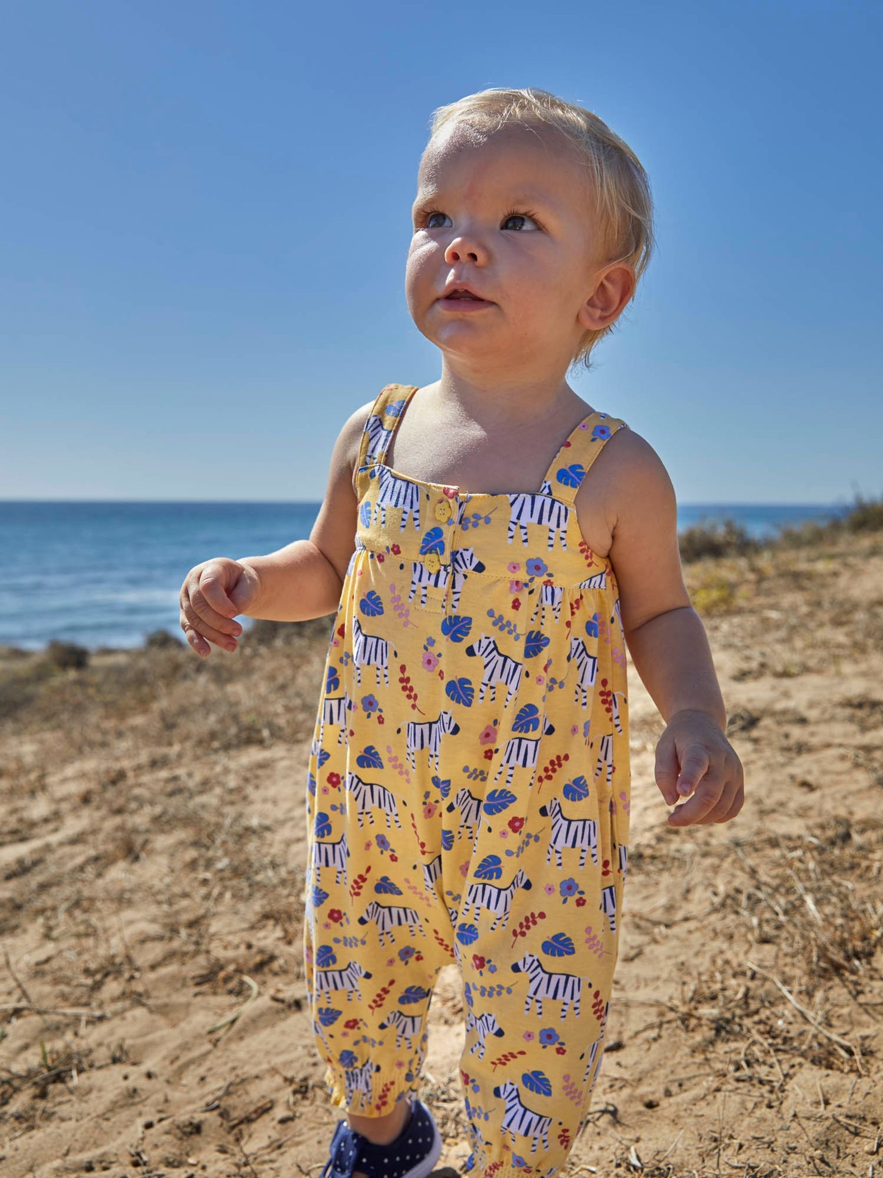 Yellow Zebra Print Jumpsuit - Image 1 of 4