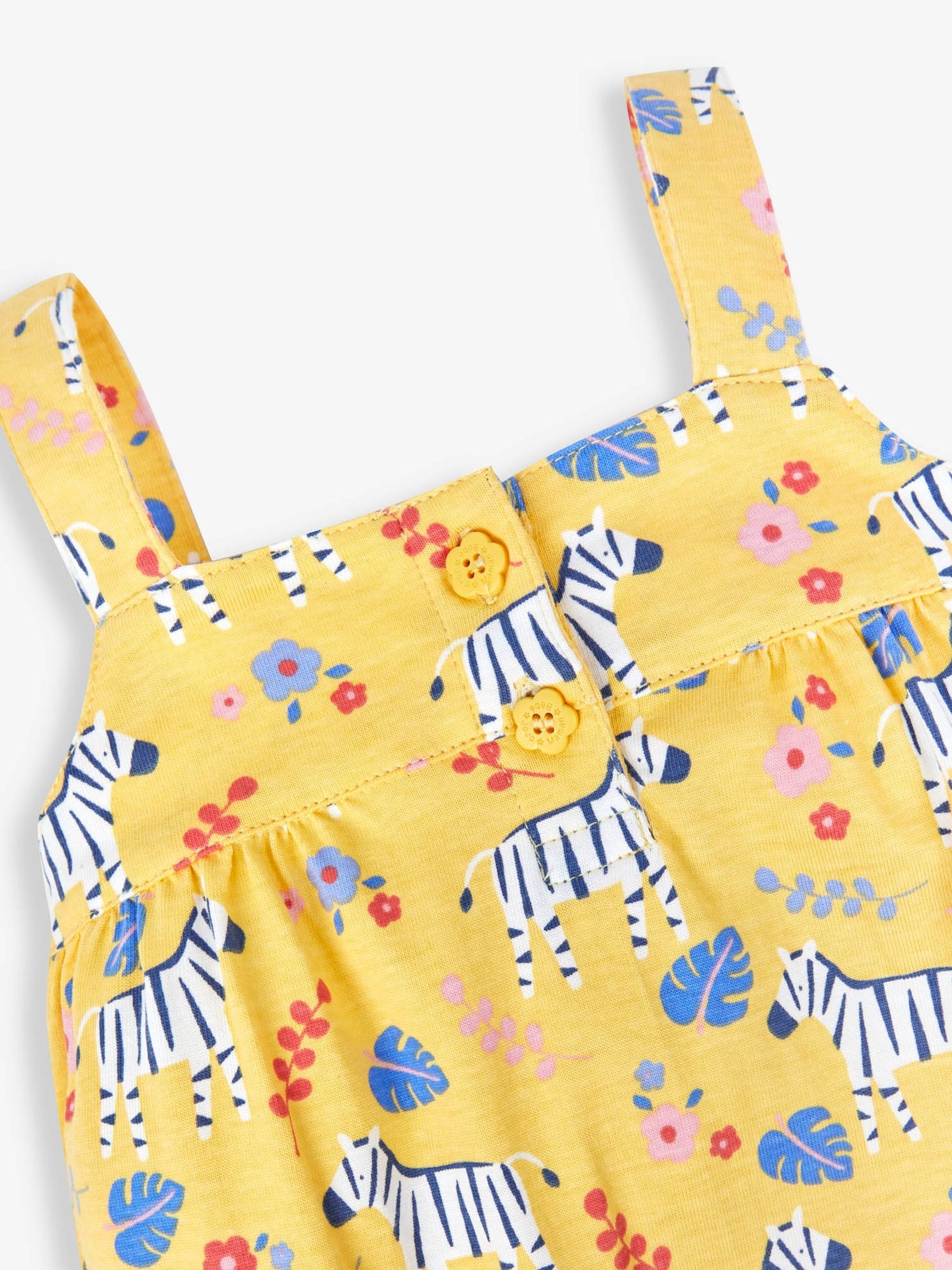Yellow Zebra Print Jumpsuit - Image 4 of 4