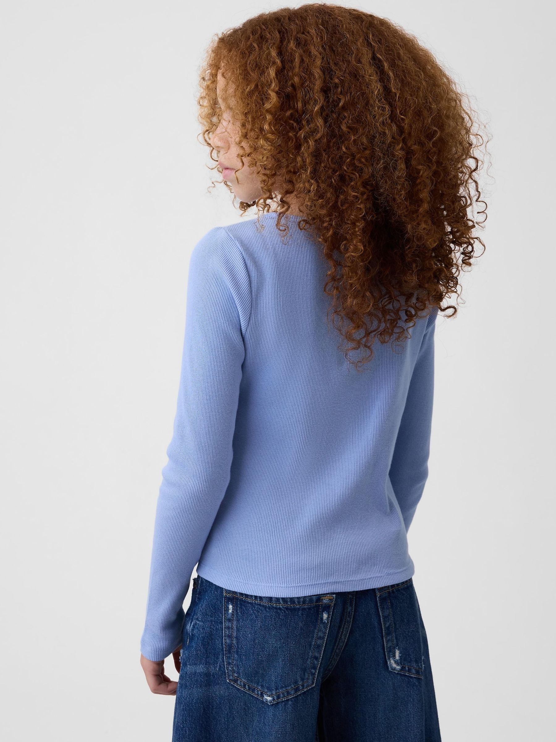 Blue Mini Logo Long Sleeve T-Shirt - Image 2 of 4