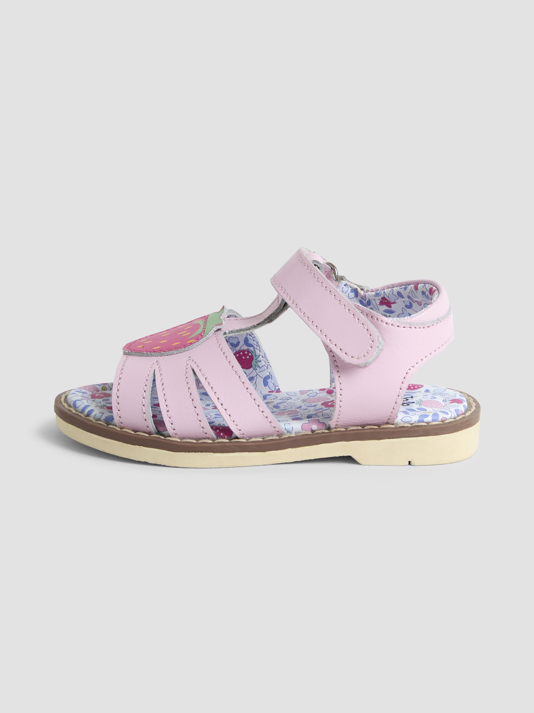 Pink Strawberry Appliqué Sandals - Image 10 of 10