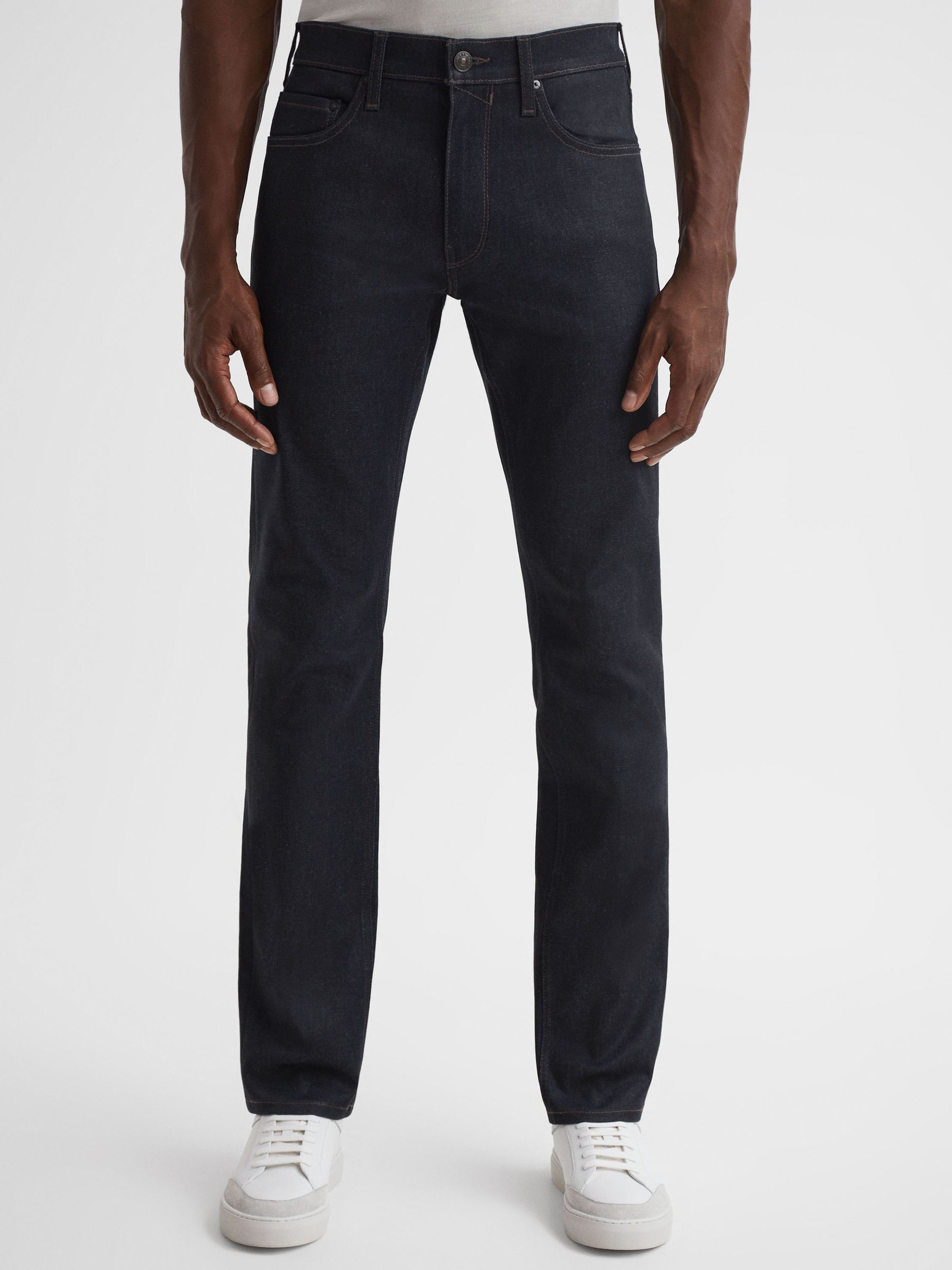 Paige High Stretch Jeans in Spence Coated - Image 1 of 4