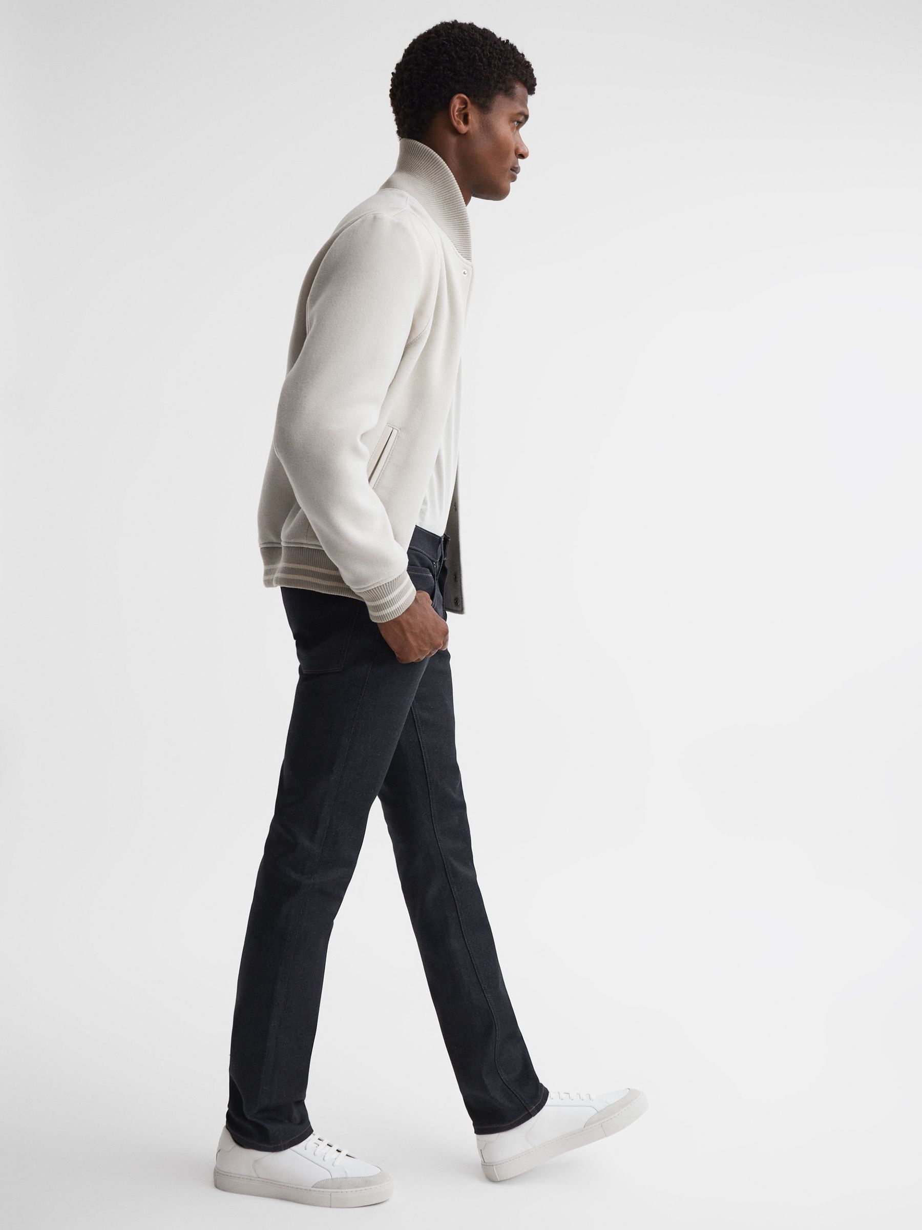 Paige High Stretch Jeans in Spence Coated - Image 3 of 4
