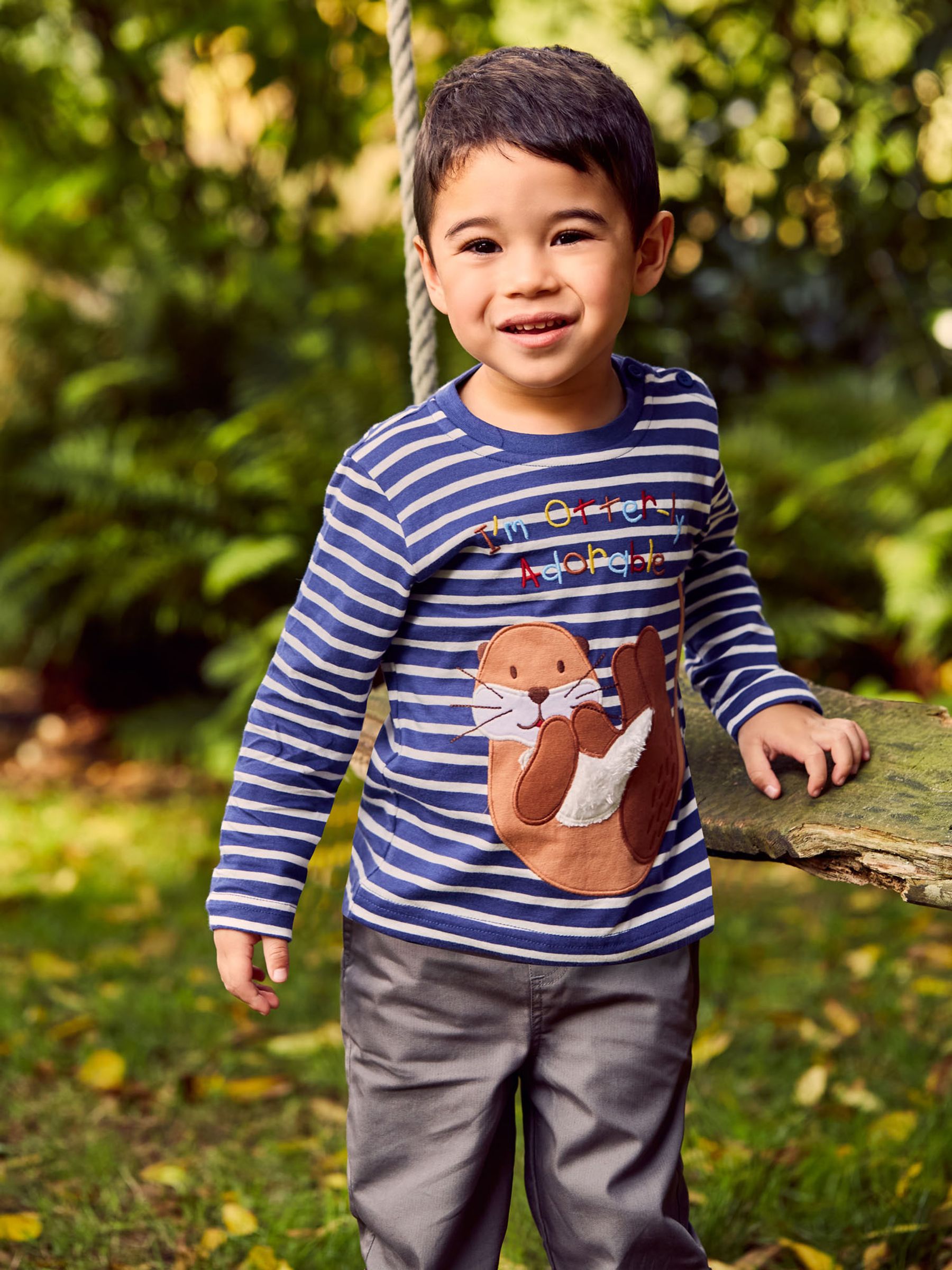 Indigo Kids Otter-ly Adorable Appliqué Top - Image 3 of 4