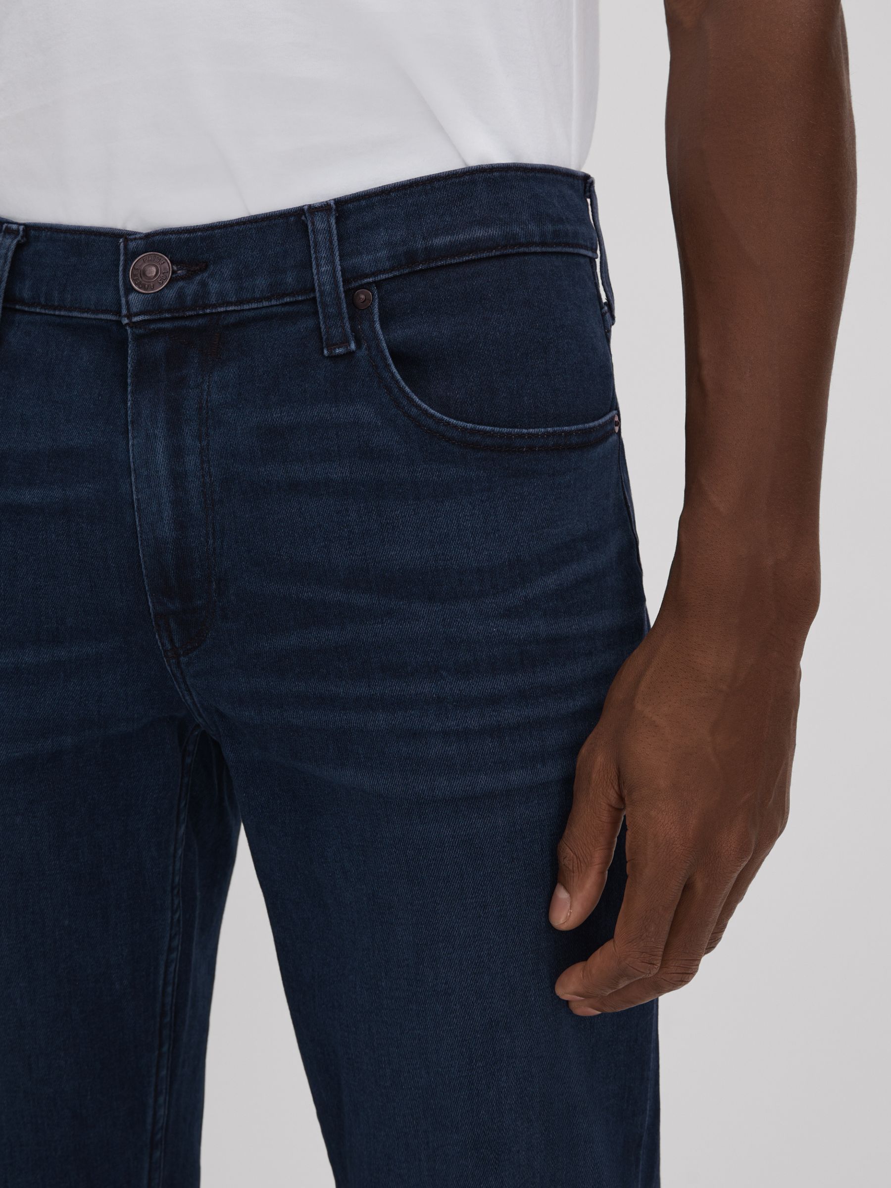 Paige Regular Fit Straight Leg Jeans in Damon - Image 4 of 5
