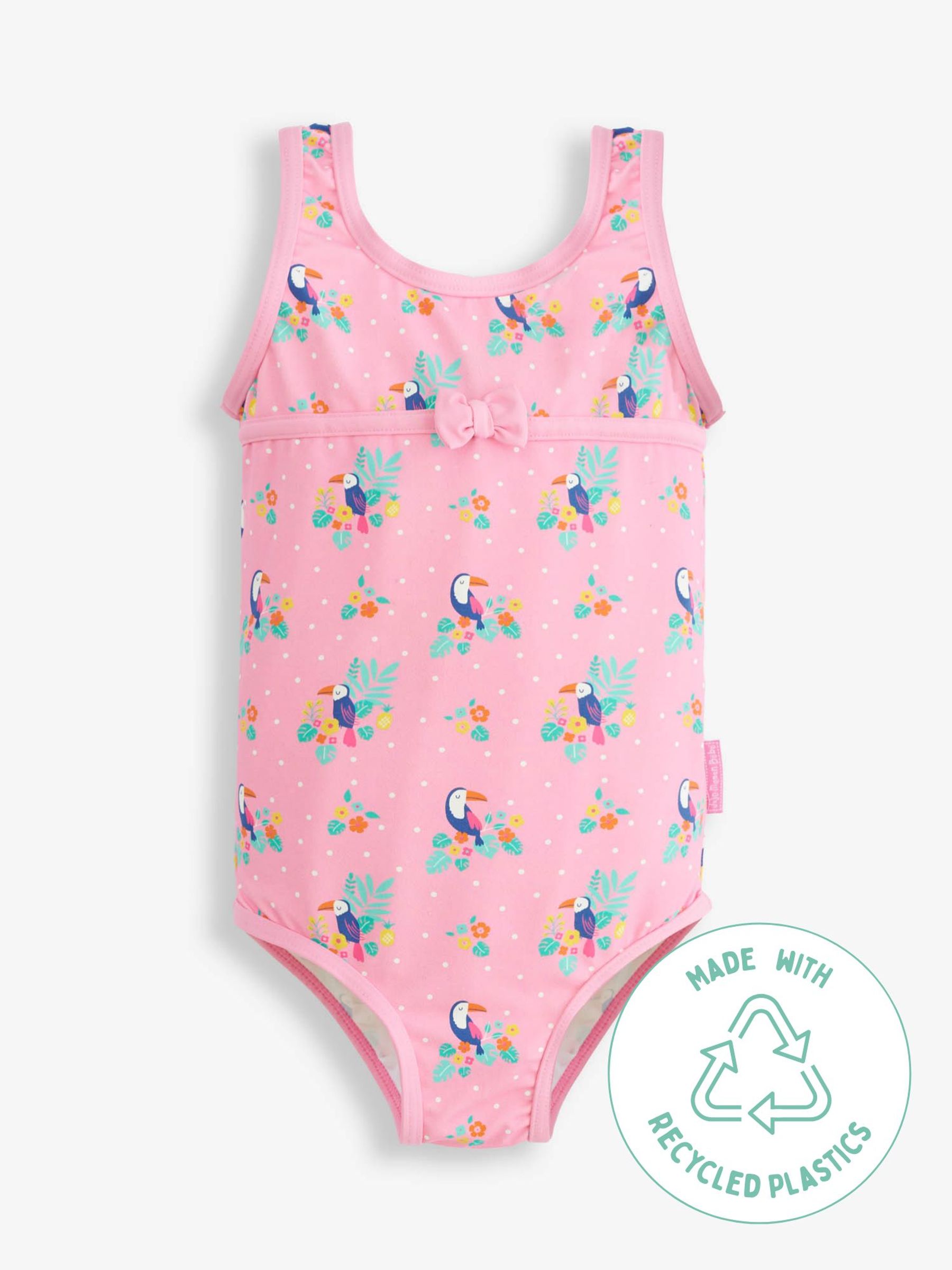 Toucan Girls' Toucan Print Swimsuit - Image 7 of 7