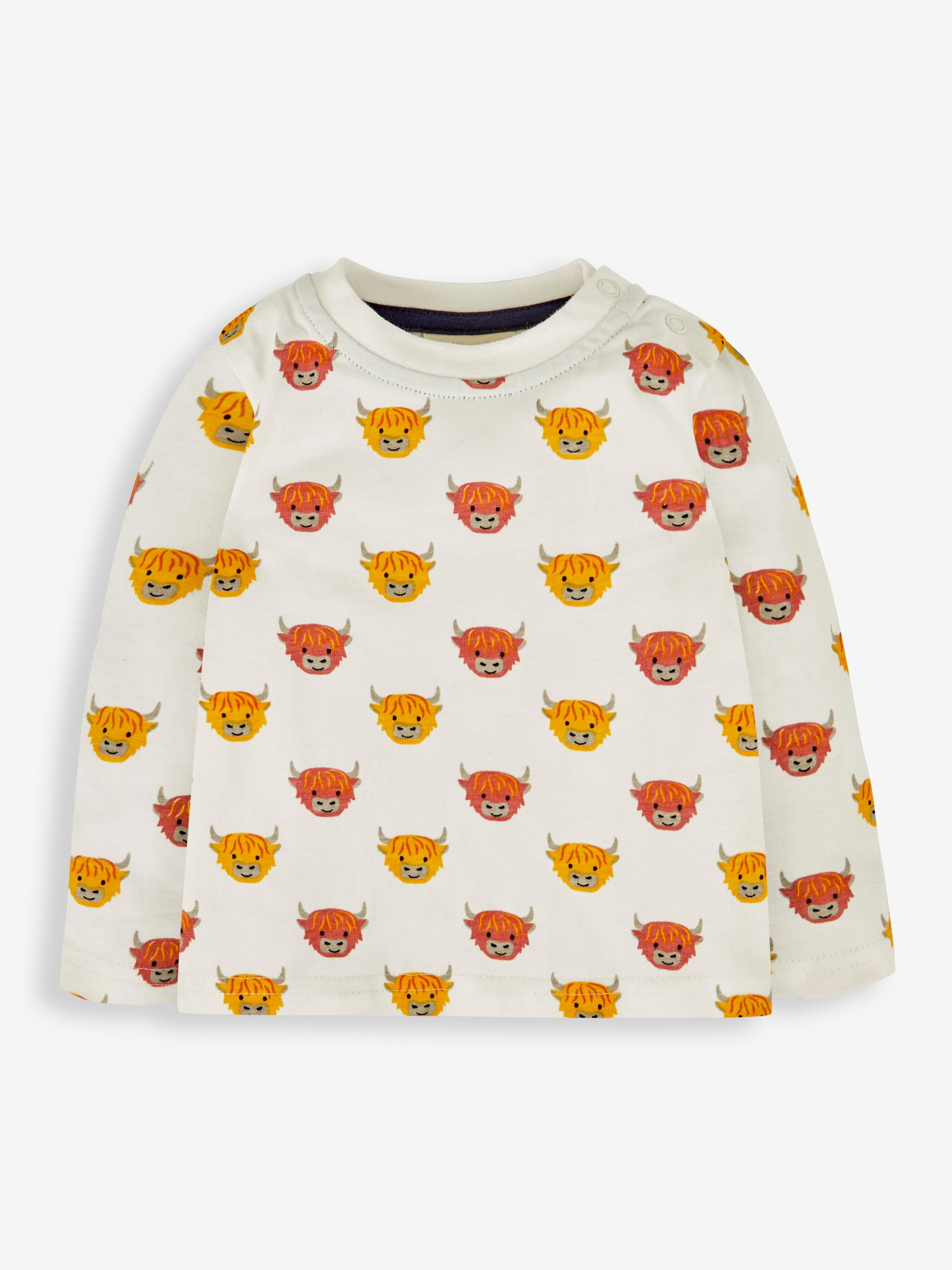 Navy Blue Highland Cow Boys' Sausage Dog Appliqué Pocket Dungarees & Top Set - Image 4 of 5