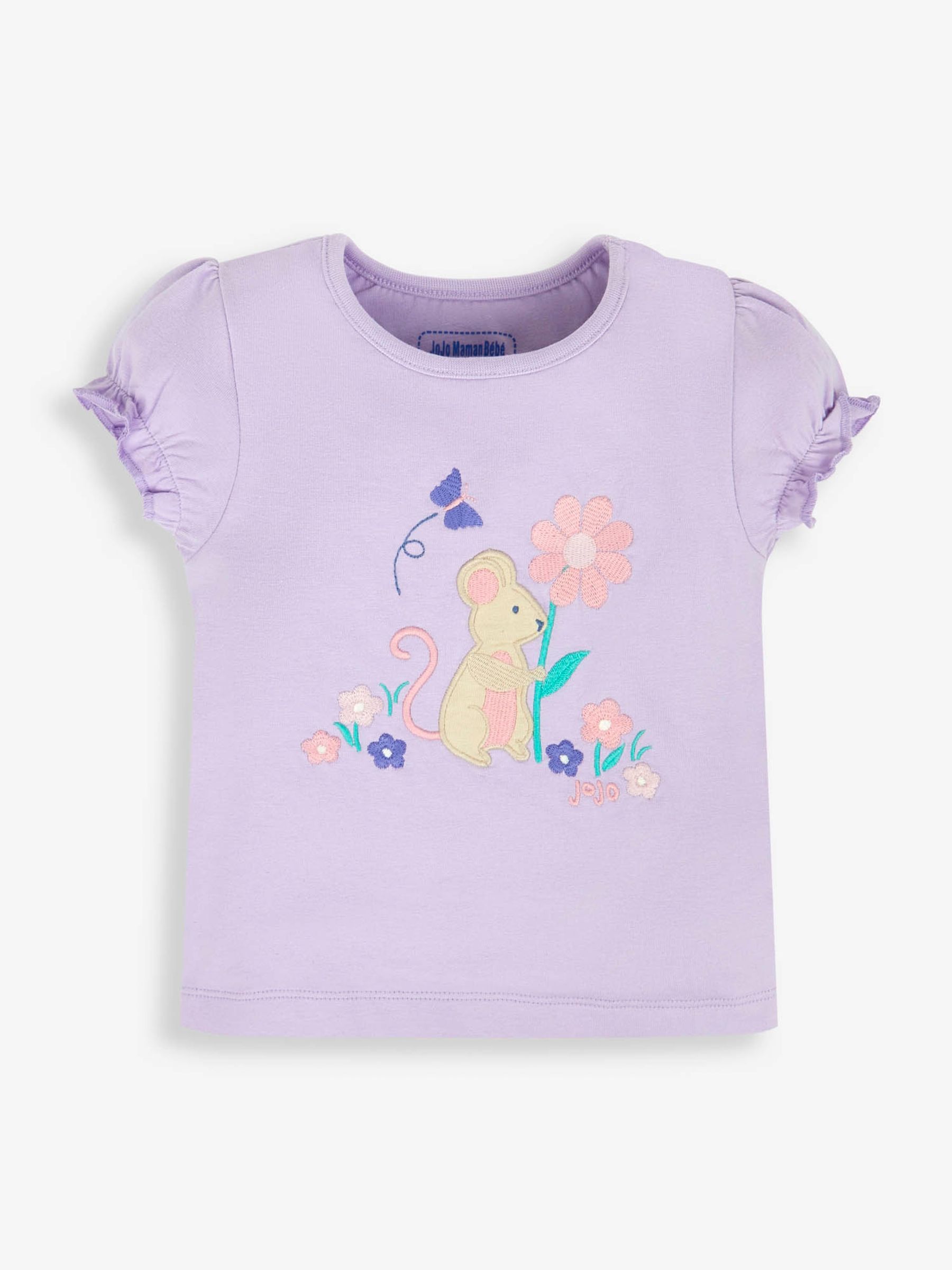 Cream Girls' 2-Pack Bunny Floral Jersey Pyjamas - Image 4 of 9
