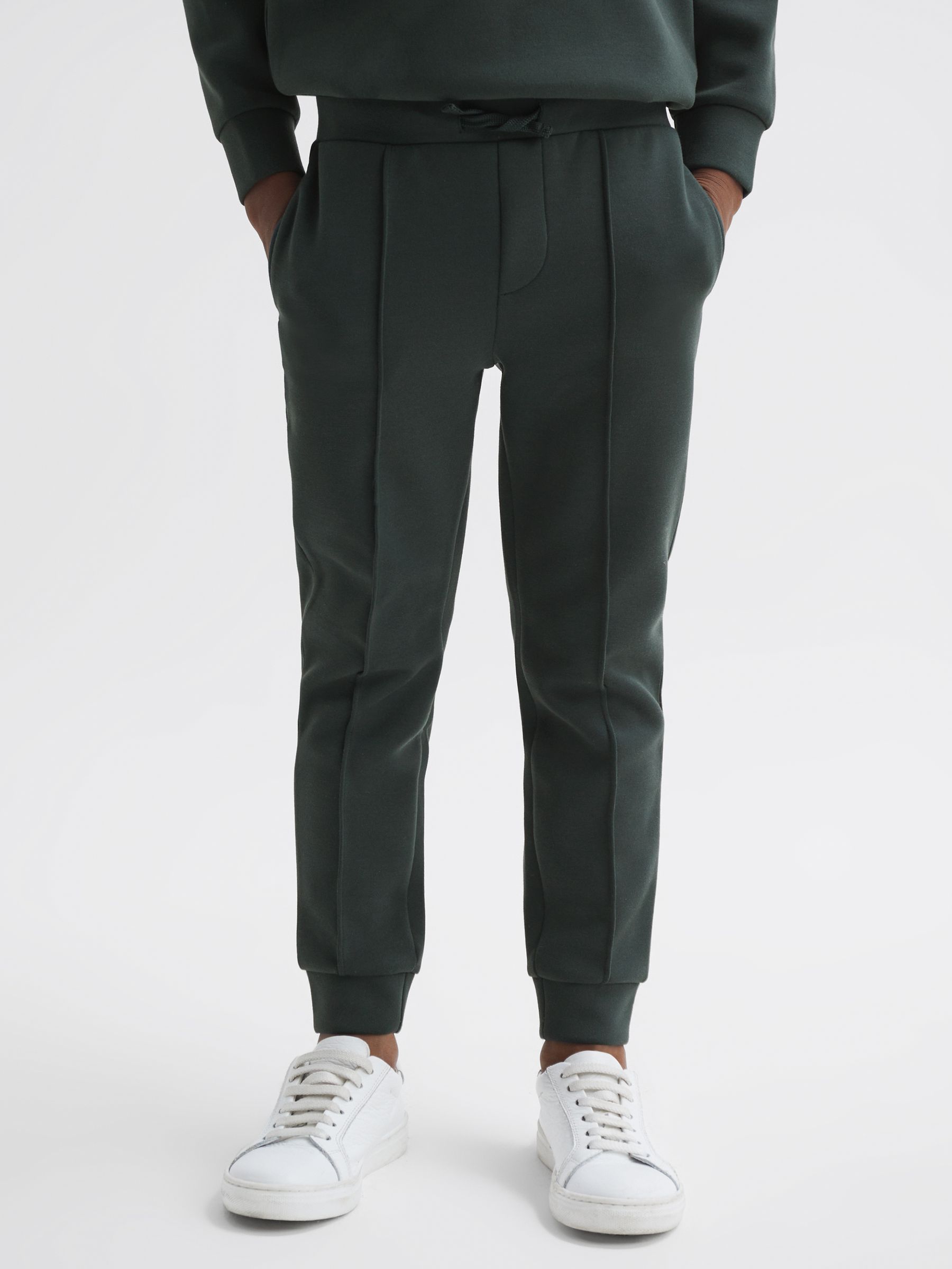 Senior Drawstring Jersey Joggers in Forest Green - Image 1 of 5