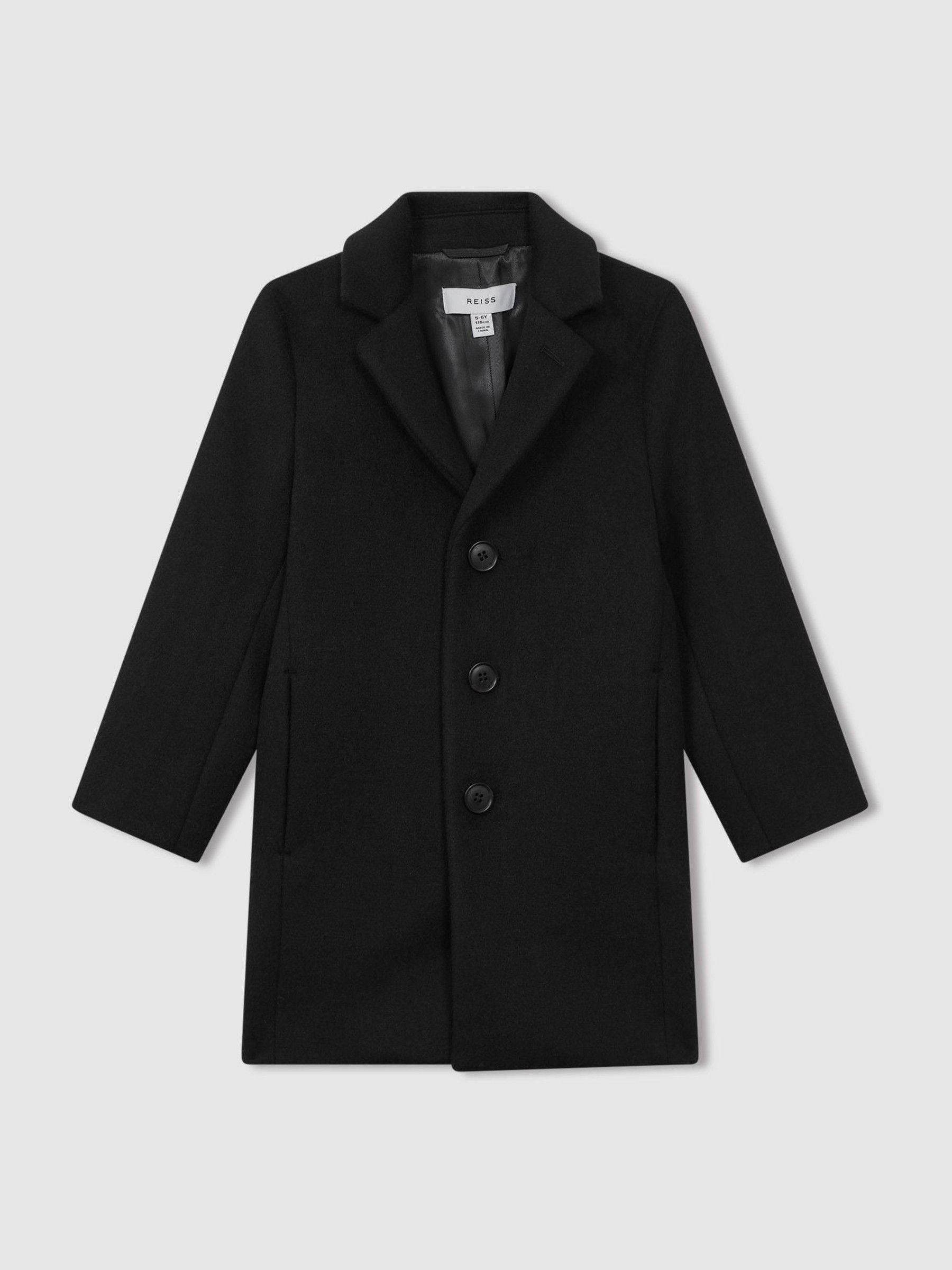 13-14 yrs Single Breasted Overcoat in Black - Image 1 of 7
