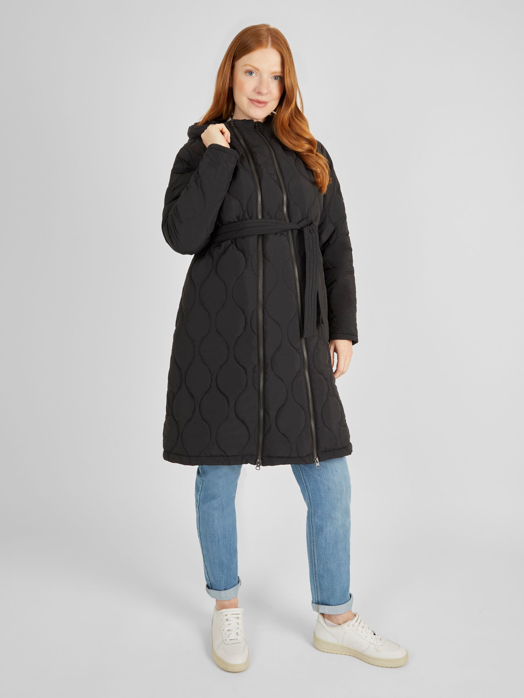 Khaki Green 2-in-1 Quilted Maternity Puffer Coat JoJo Maman Bébé