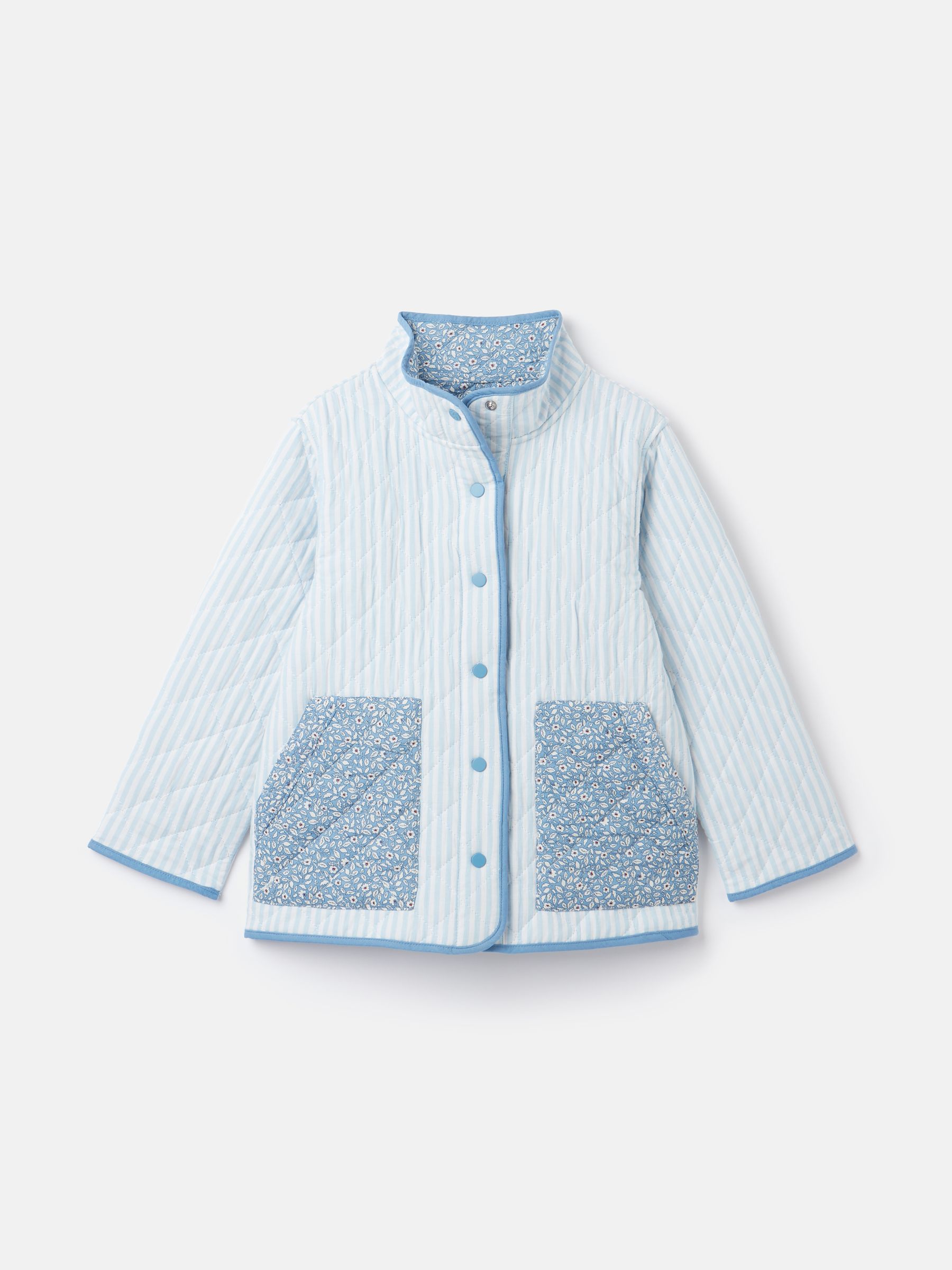Primrose Blue Quilted Reversible Jacket - Image 1 of 5