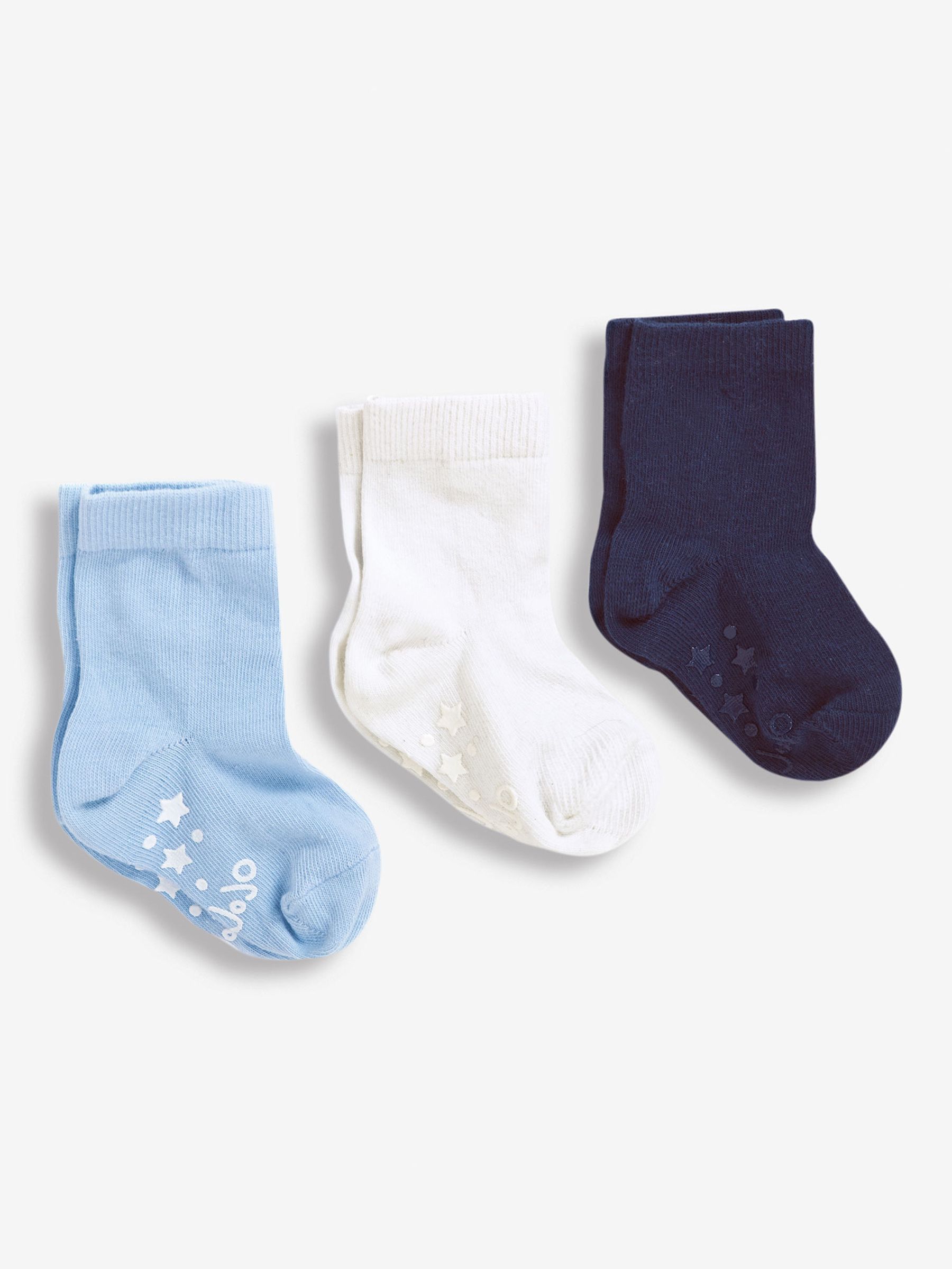 Blue 3-Pack Short Cotton Socks - Image 1 of 1