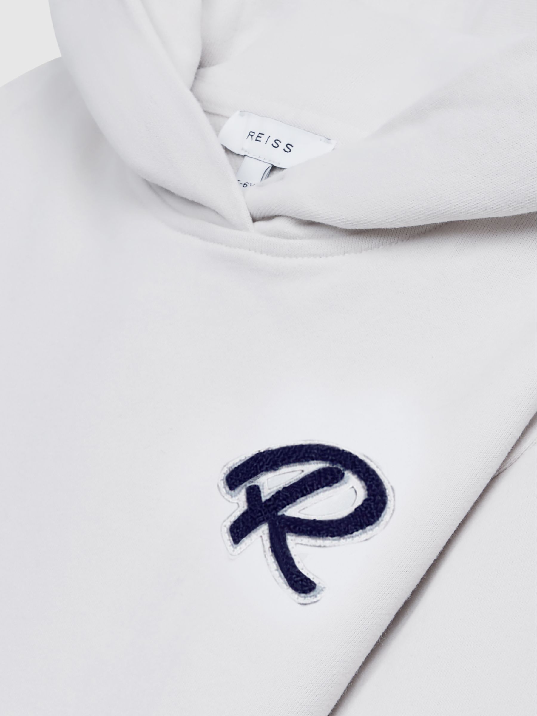 Junior Relaxed Garment Dyed Logo Hoodie in Ice Blue - Image 6 of 6