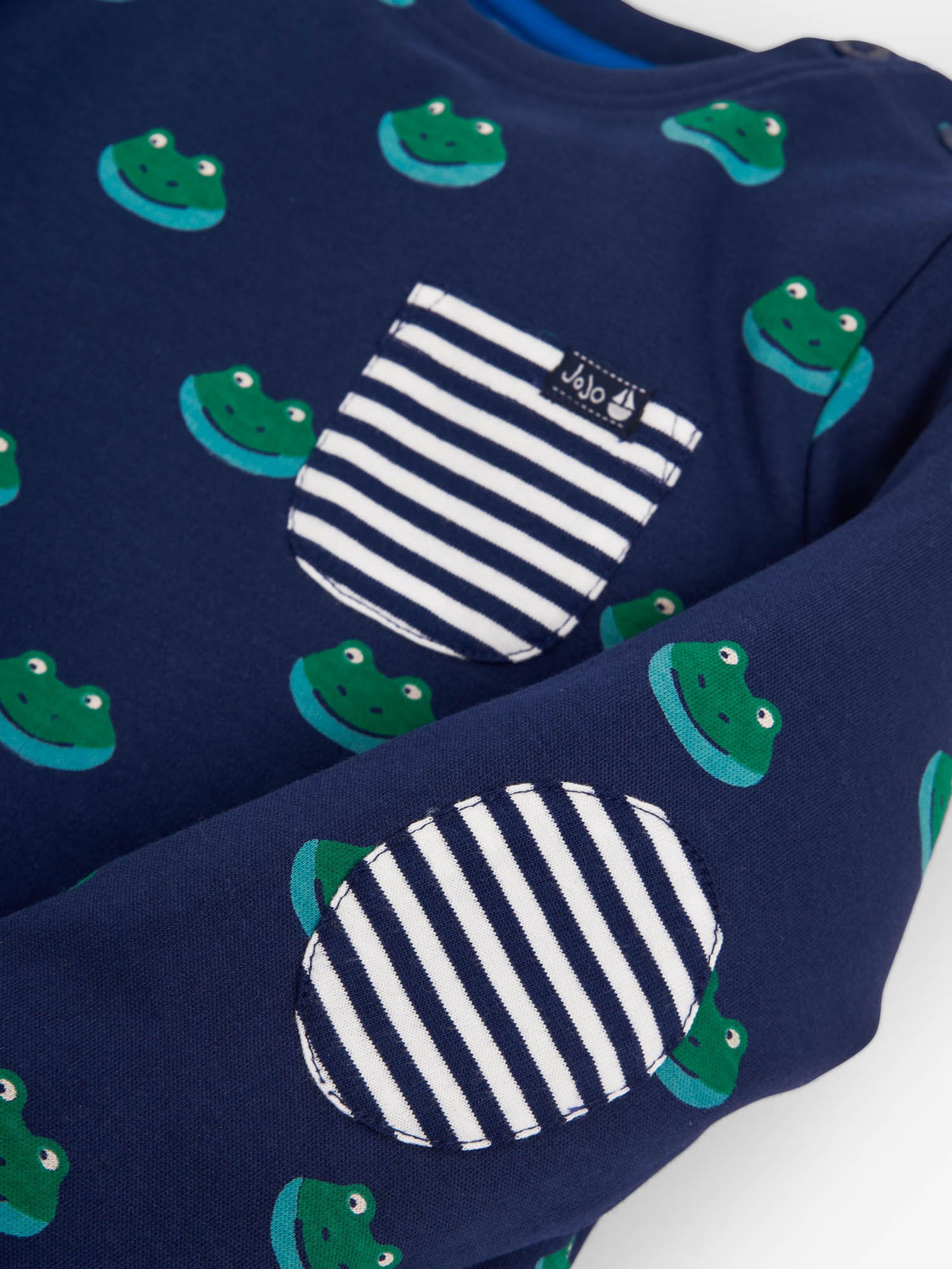 Navy Boys Frog Heads Print Top - Image 2 of 2