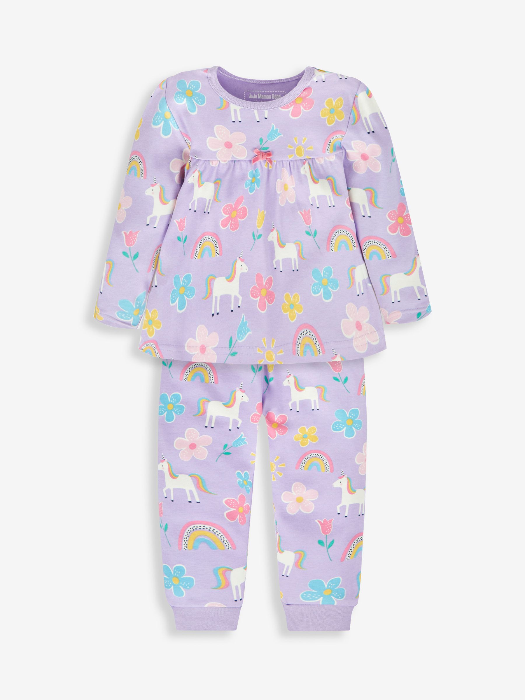 Lilac Girls' Unicorn Glow-In-The-Dark  Pyjamas - Image 5 of 9