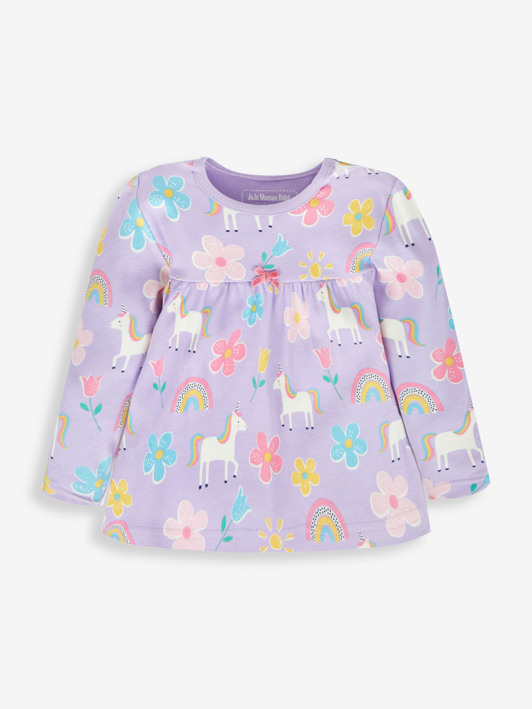 Lilac Girls' Unicorn Glow-In-The-Dark  Pyjamas - Image 6 of 9