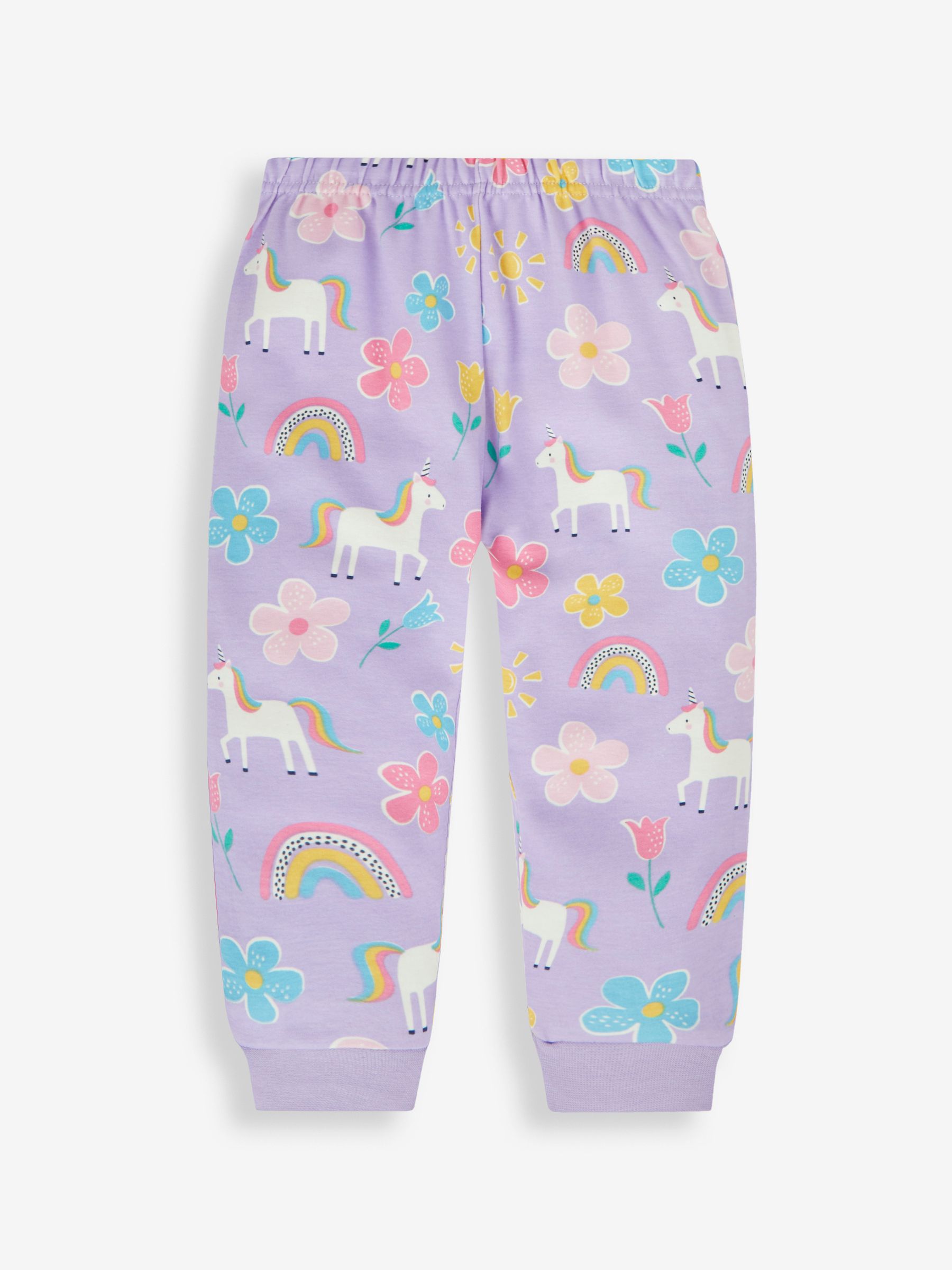 Lilac Girls' Unicorn Glow-In-The-Dark  Pyjamas - Image 7 of 9