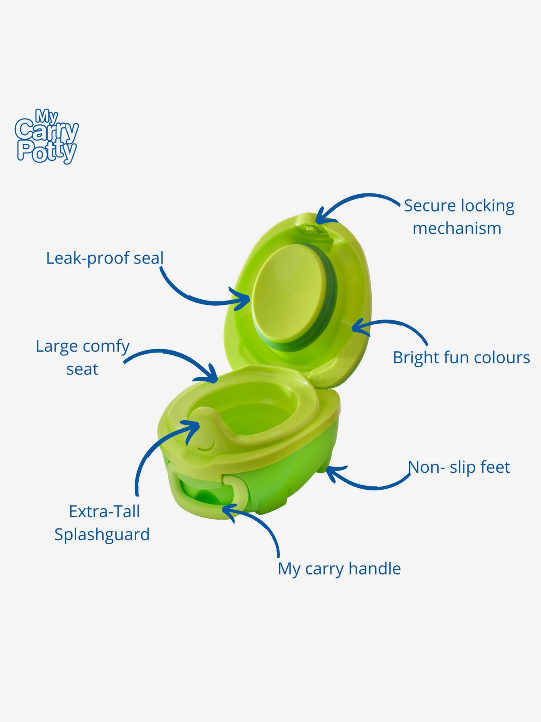 Green Dino My Carry Potty Travel Potty - Image 3 of 4