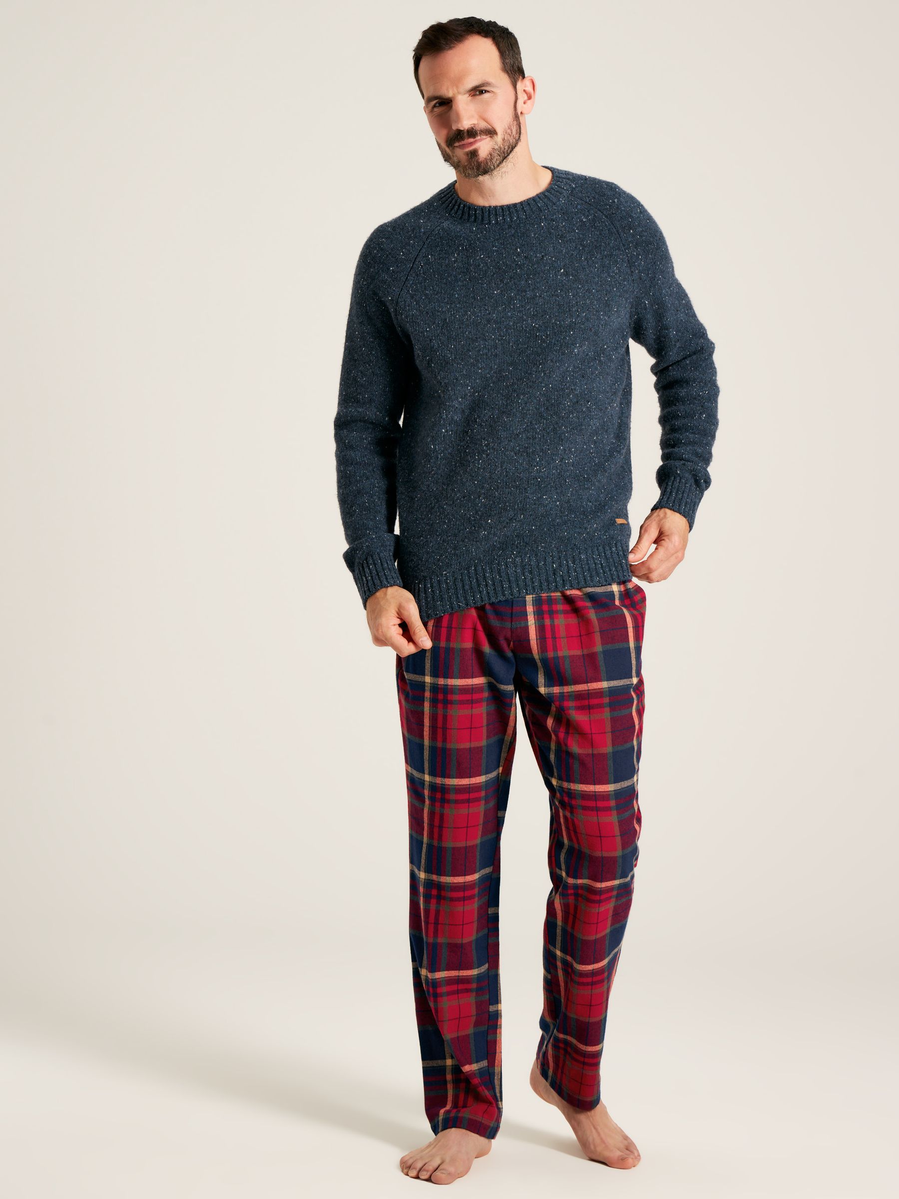 Sleeper Red Tartan Pyjama Bottoms Joules