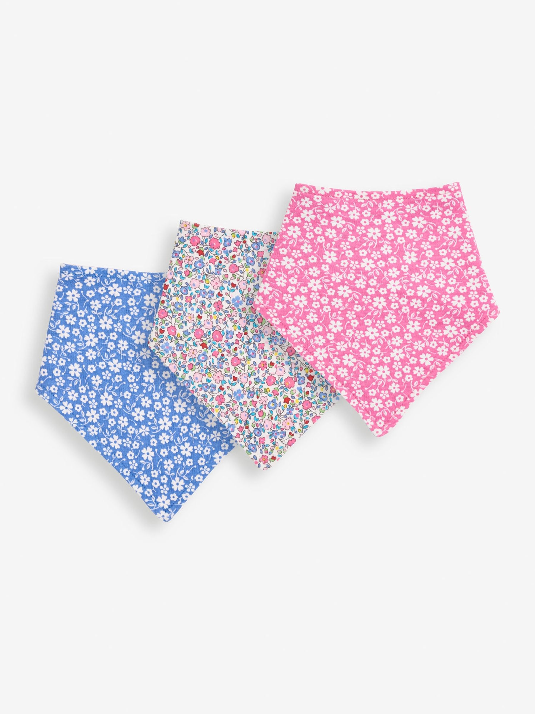 Pink 3-Pack Reversible Dribble Bibs - Image 1 of 8