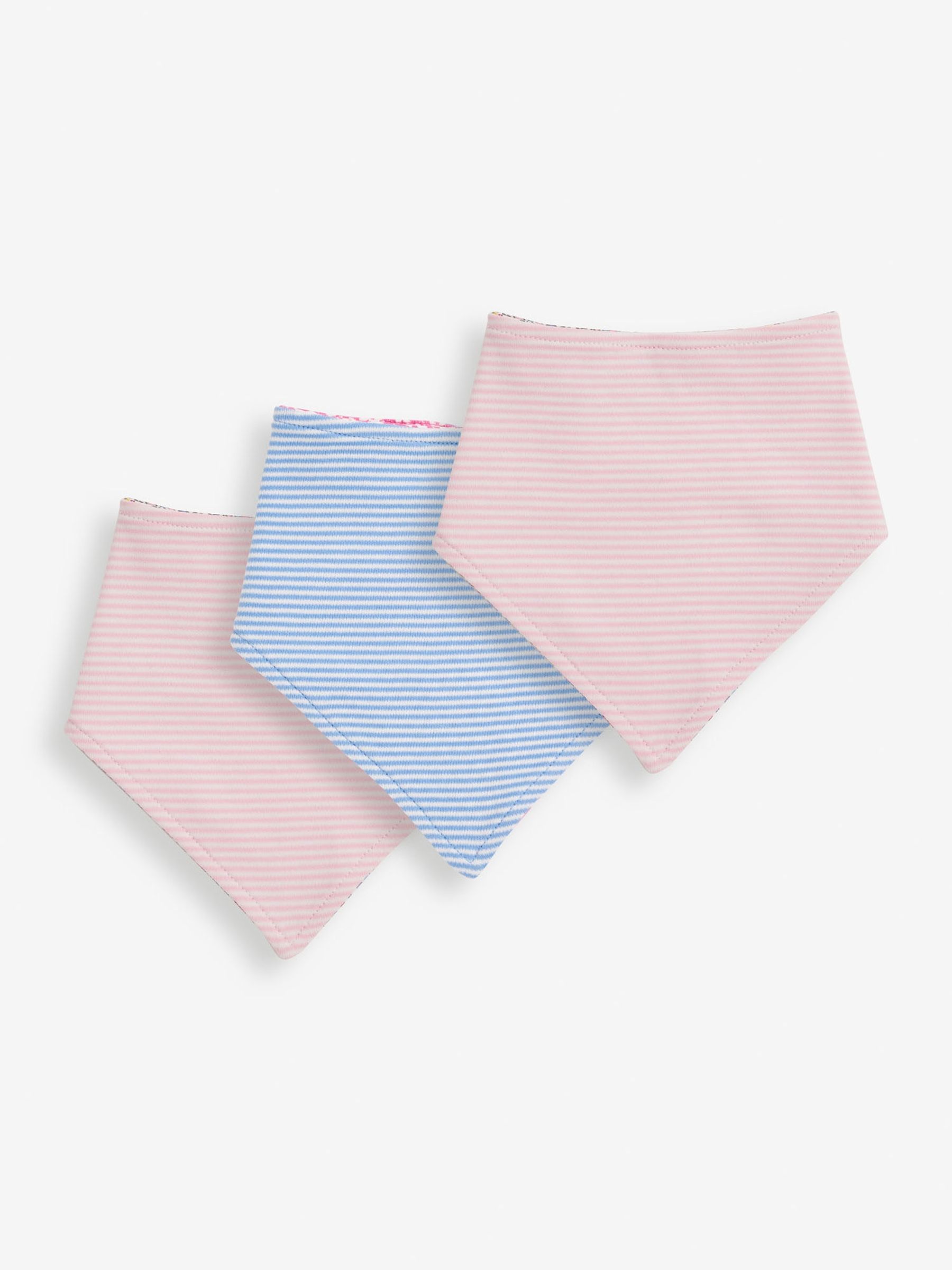 Pink 3-Pack Reversible Dribble Bibs - Image 2 of 8