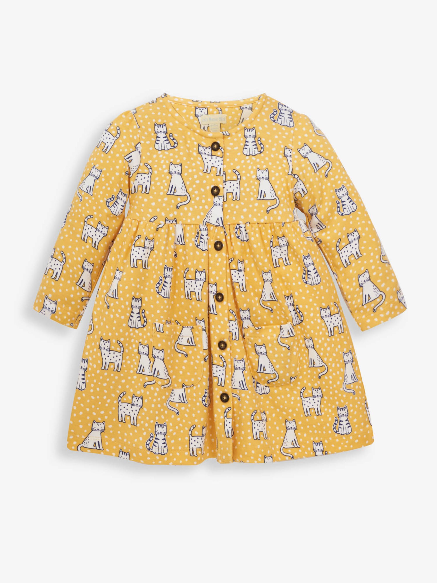 Yellow Girls Cat Pet in Pocket Dress - Image 2 of 4