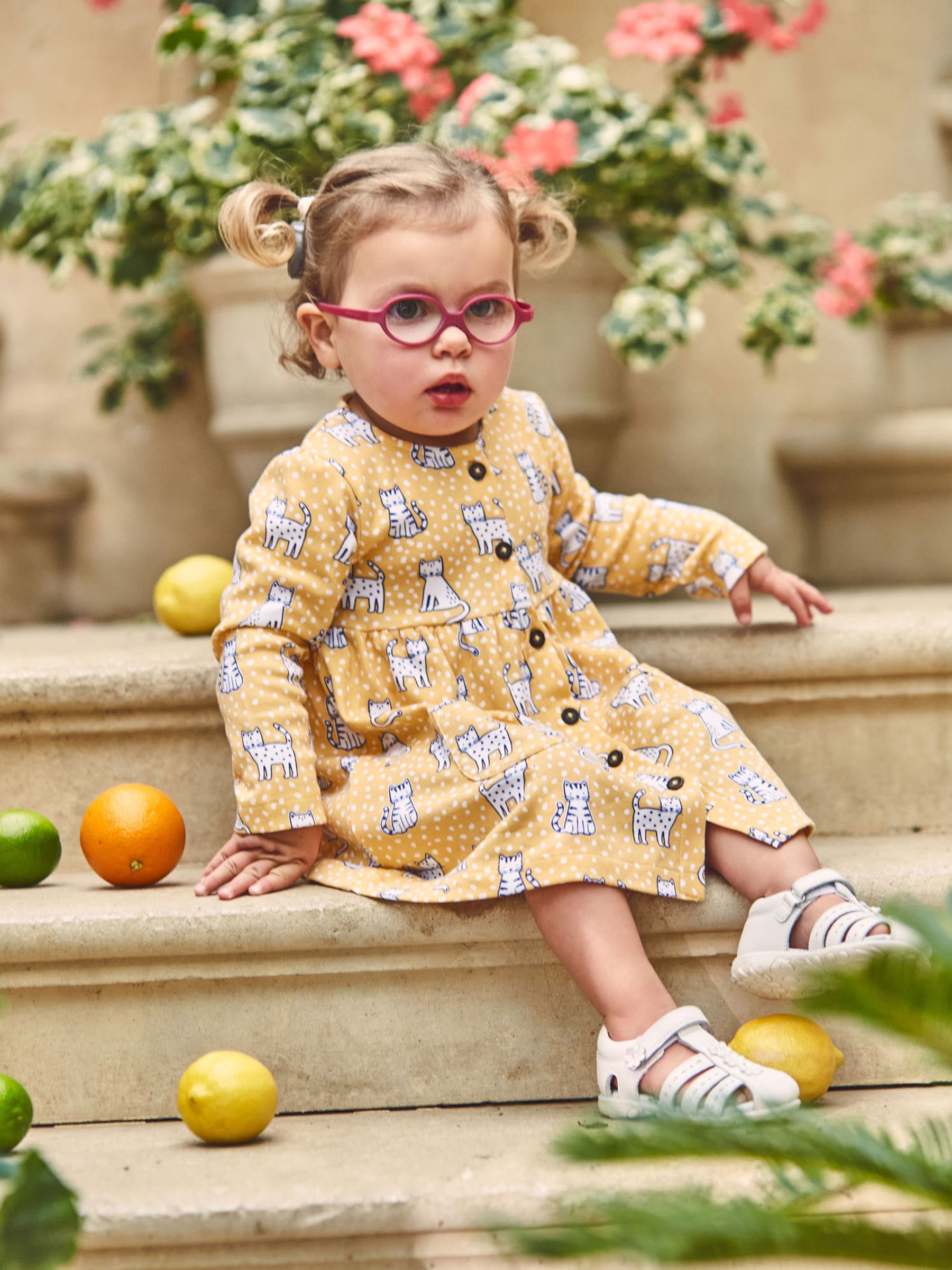 Yellow Girls Cat Pet in Pocket Dress - Image 4 of 4