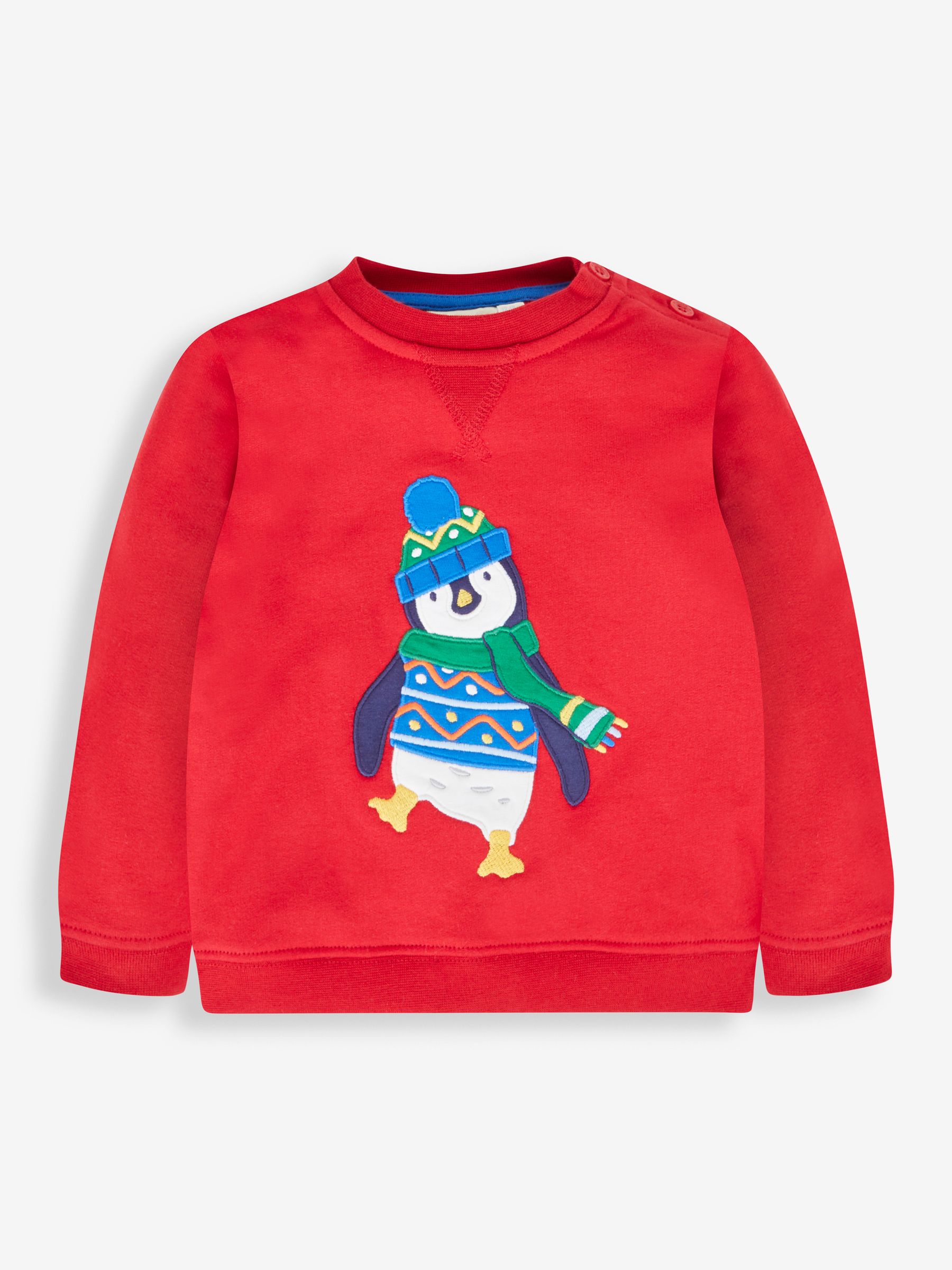 Red Penguin Appliqué Sweatshirt - Image 1 of 2