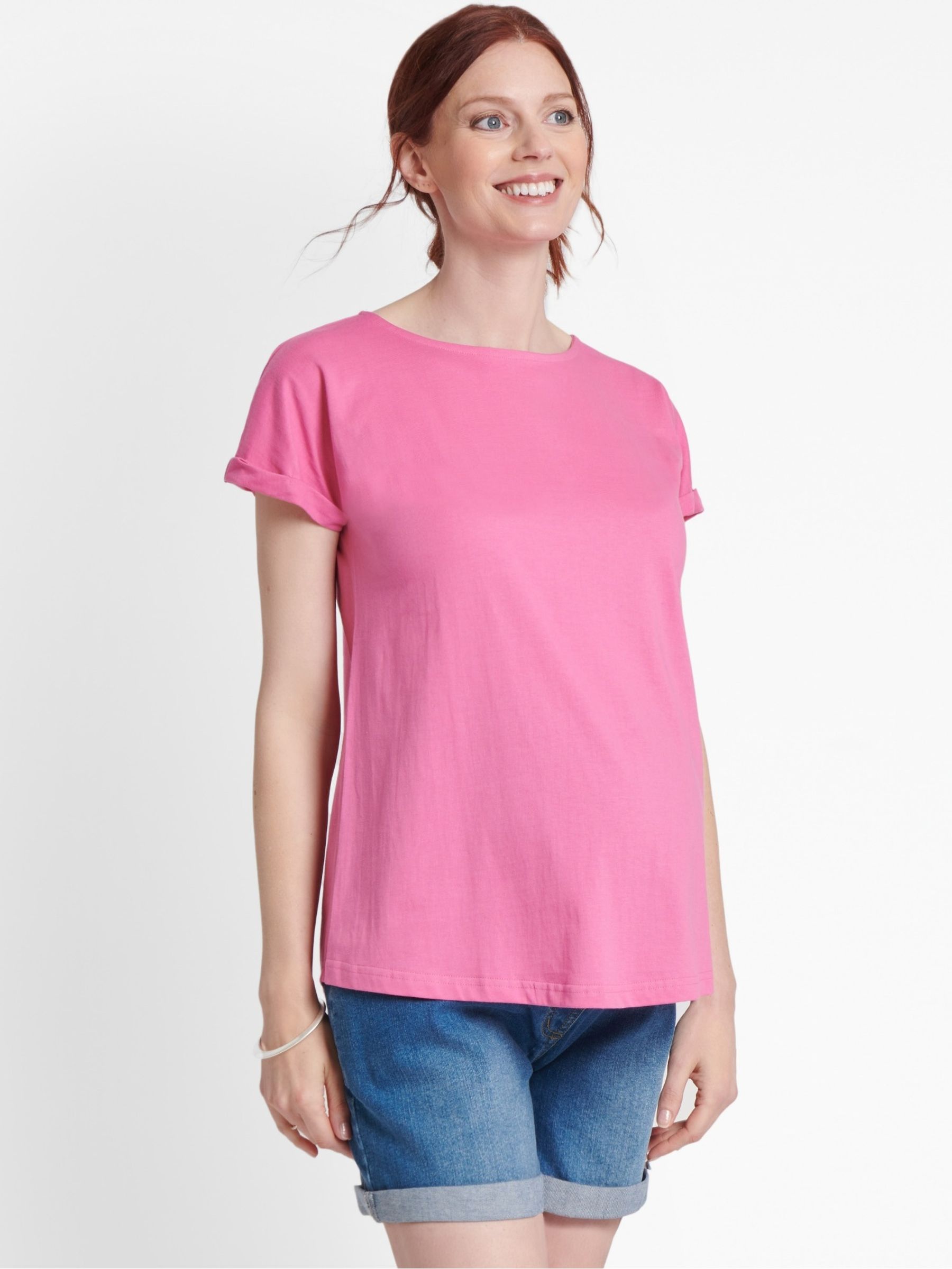 Pink Boyfriend Maternity T-Shirt - Image 2 of 4