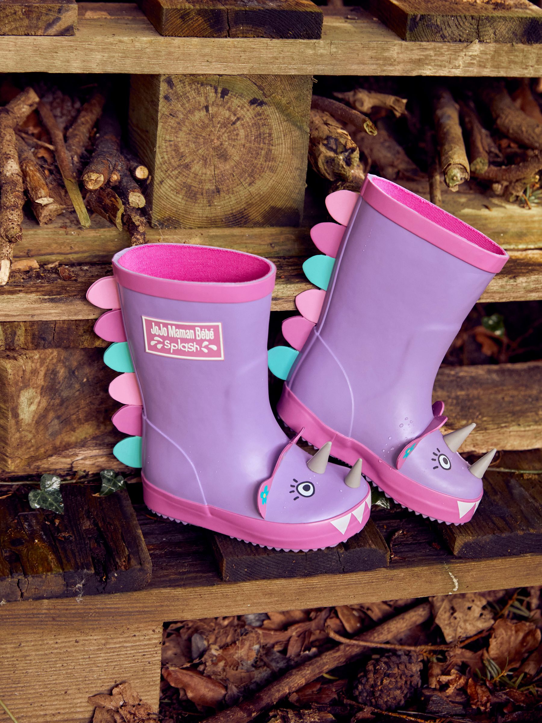 Lilac Dinosaur Wellies - Image 5 of 5