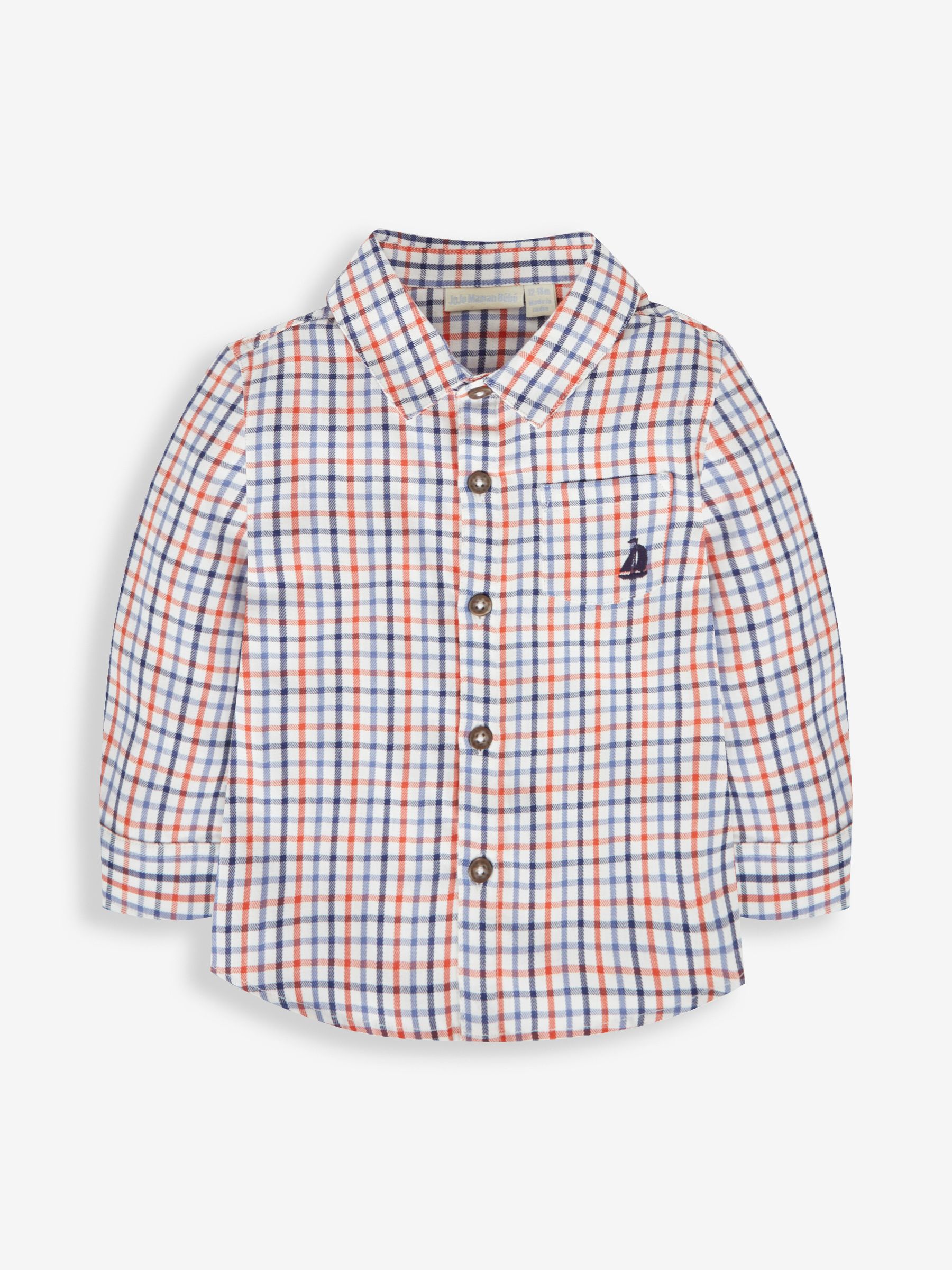 Blue Boys' Check Shirt - Image 1 of 3