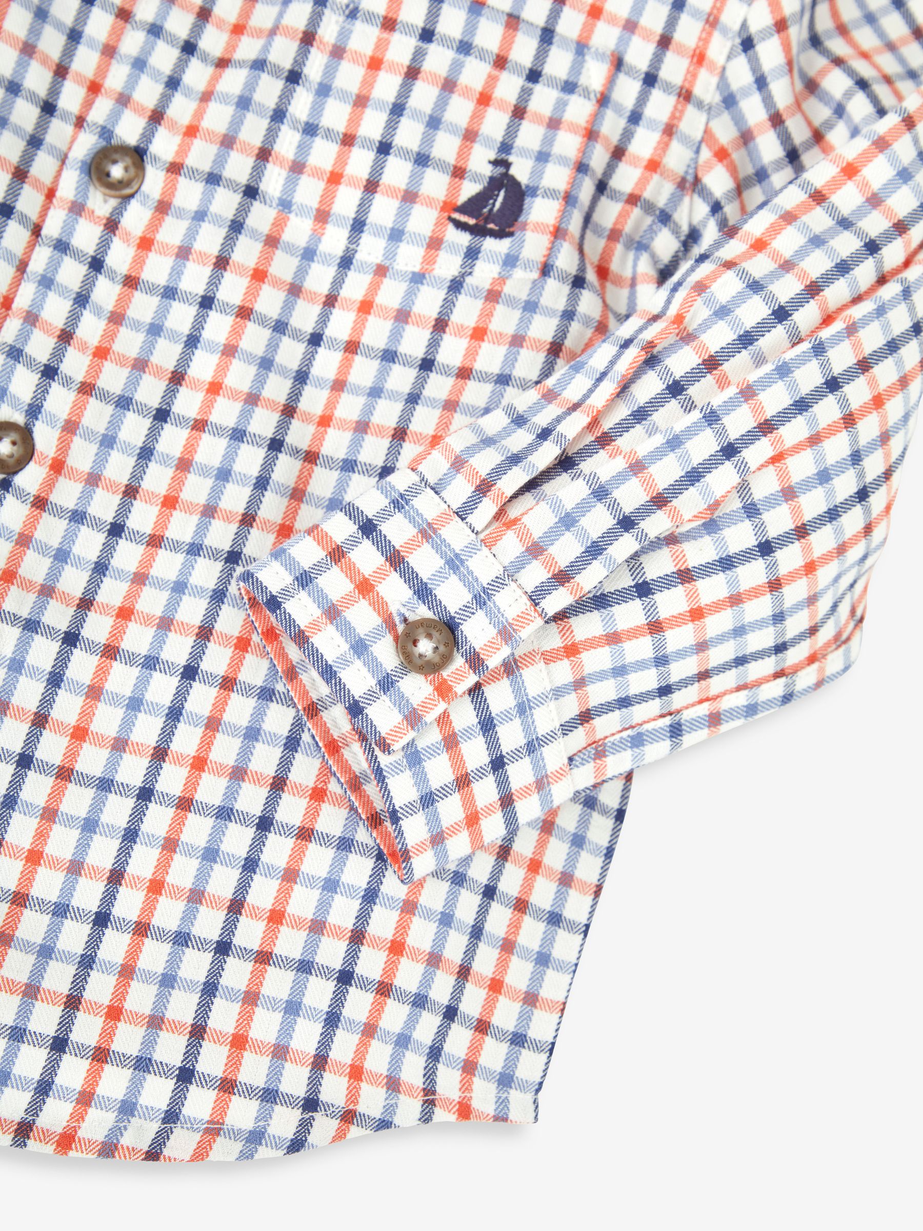 Blue Boys' Check Shirt - Image 3 of 3