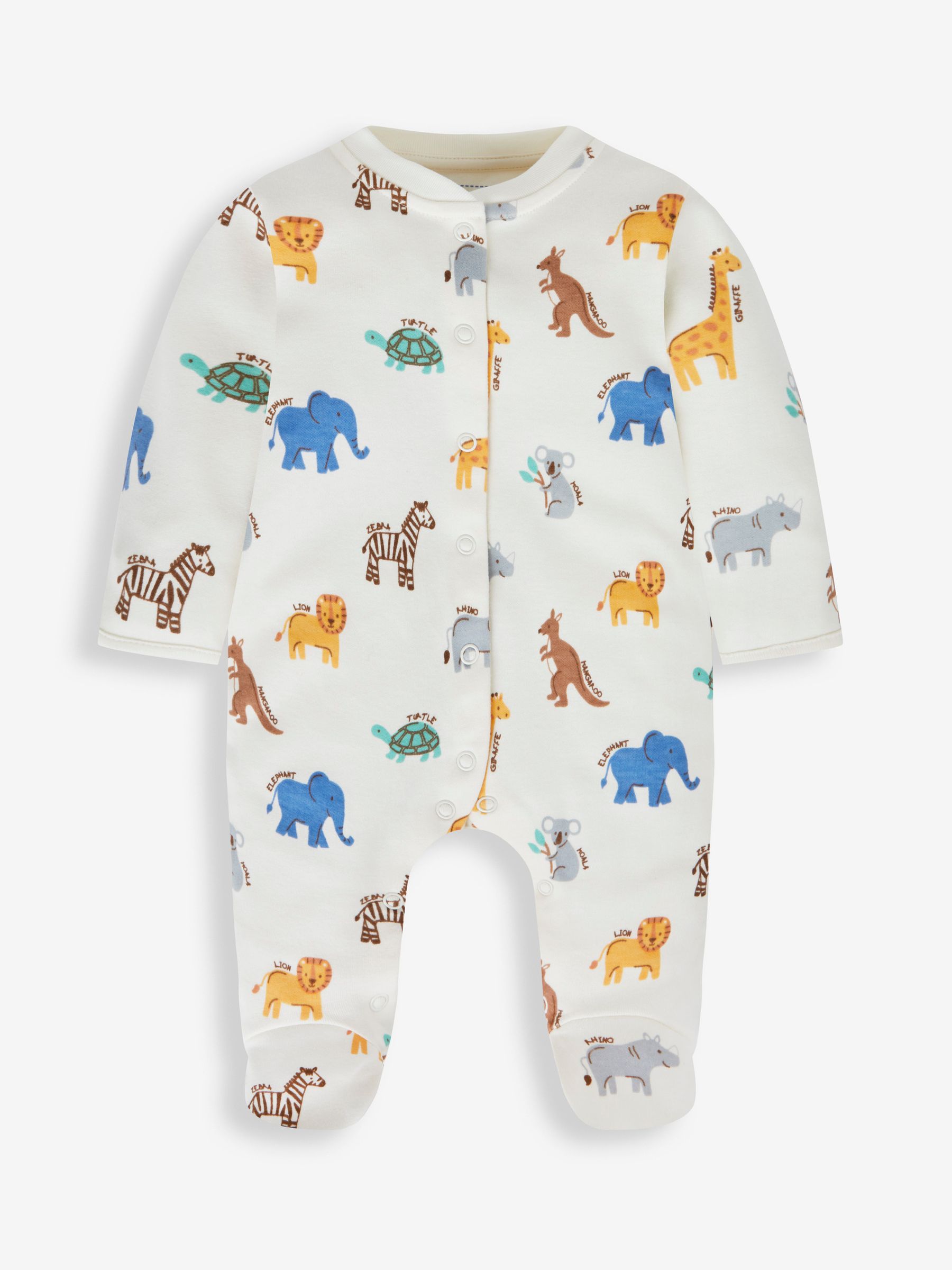 Blue 2-Piece Safari Sleepsuit & Jacket Set - Image 3 of 6