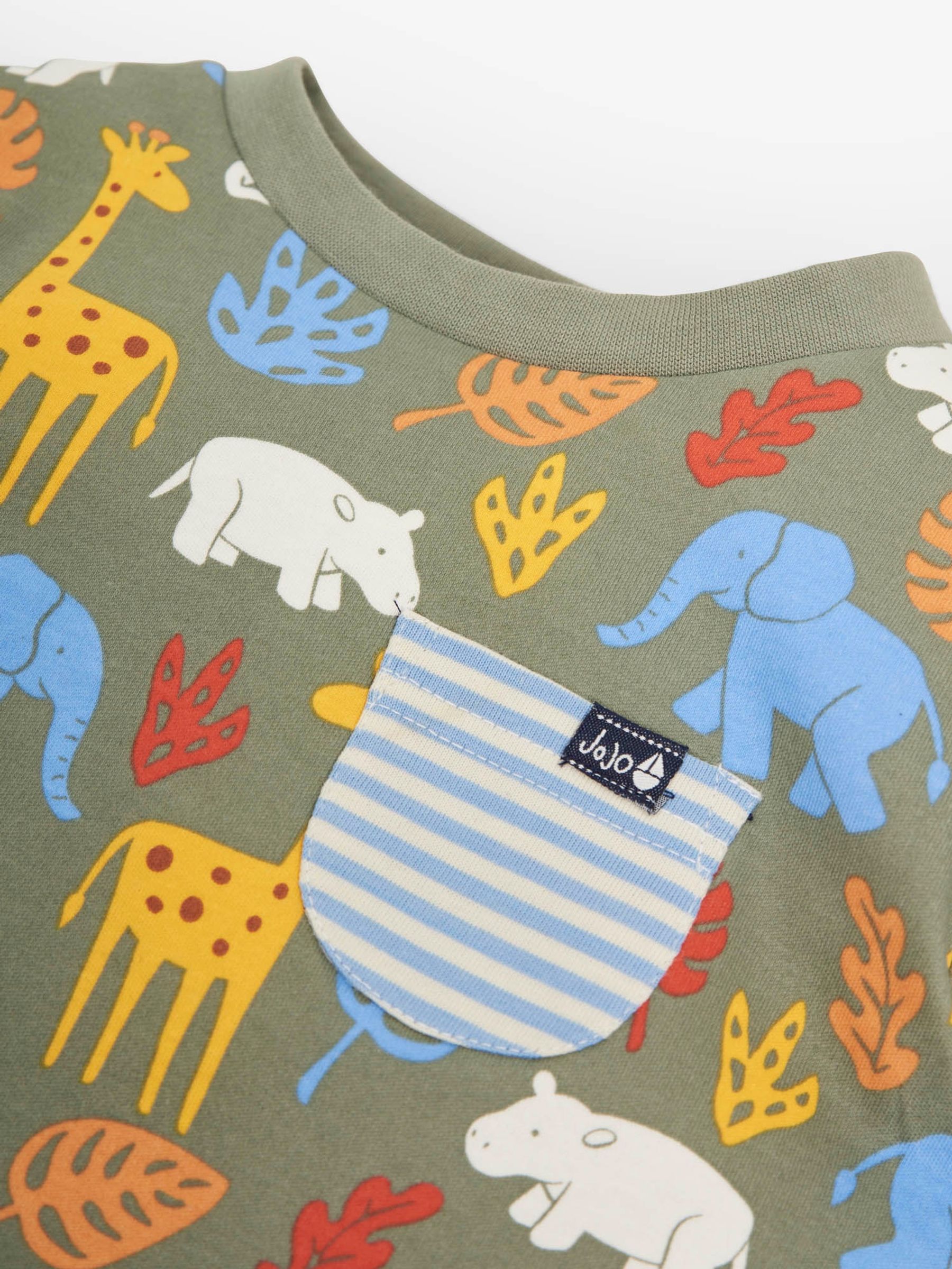 Khaki Kids' Jungle Print T-Shirt - Image 2 of 5