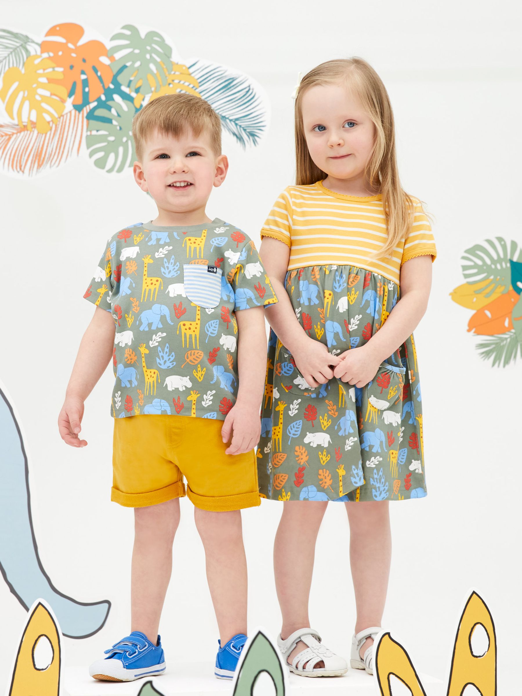 Khaki Kids' Jungle Print T-Shirt - Image 4 of 5