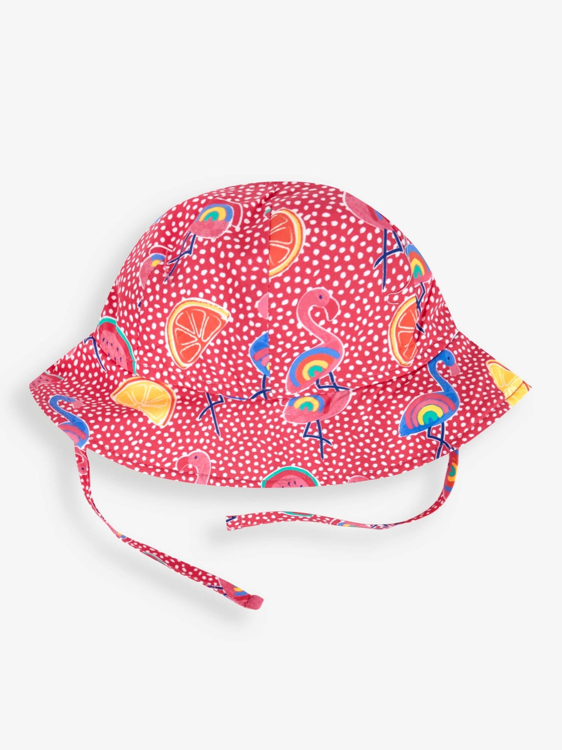 Pink Flamingo UPF 50 Floppy Sun Hat - Image 1 of 4