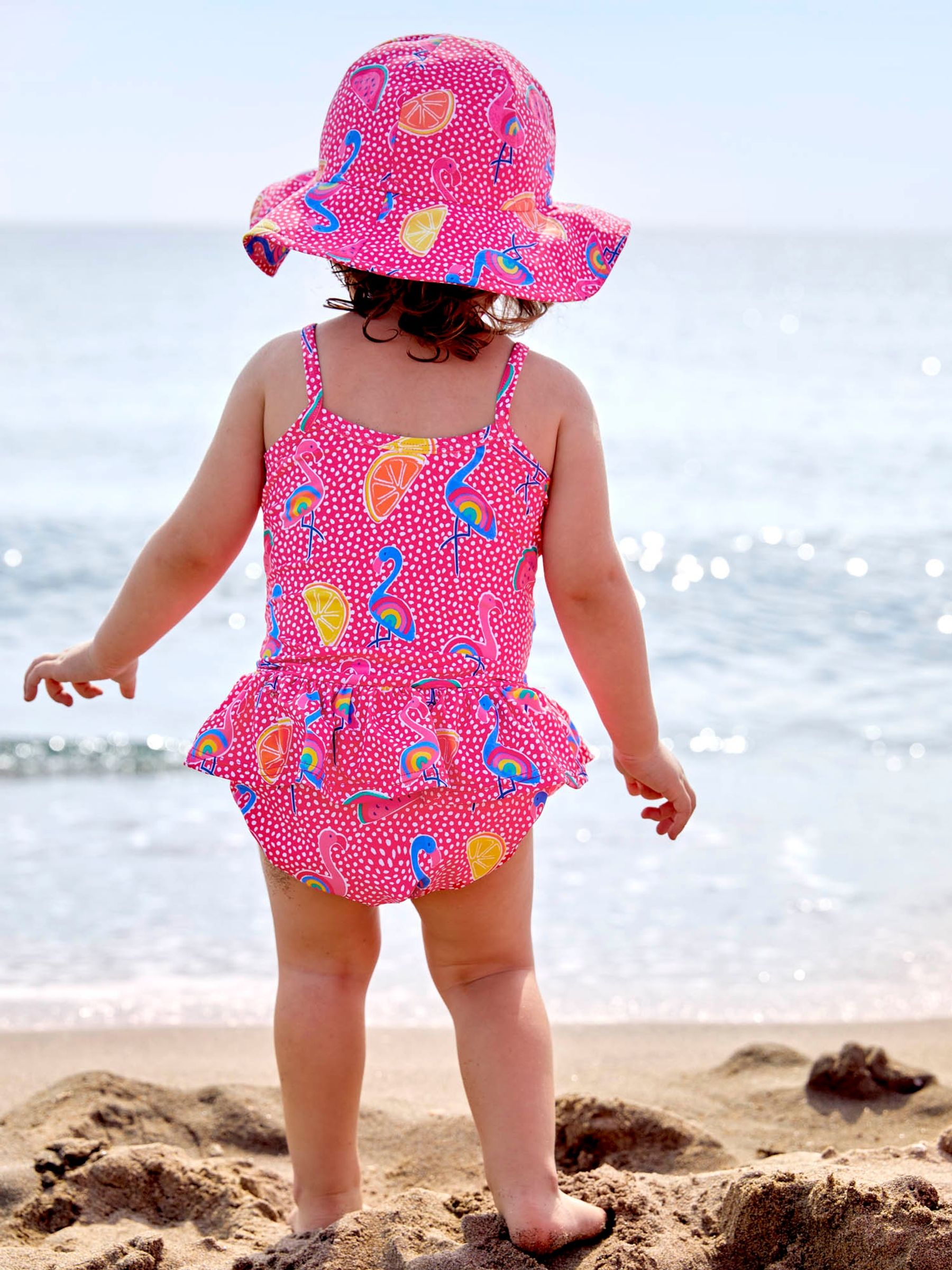 Pink Flamingo UPF 50 Floppy Sun Hat - Image 3 of 4