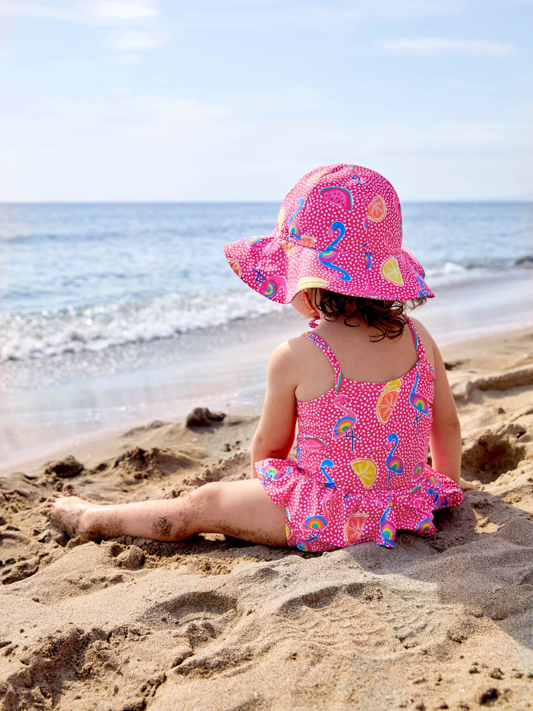 Pink Flamingo UPF 50 Floppy Sun Hat - Image 4 of 4