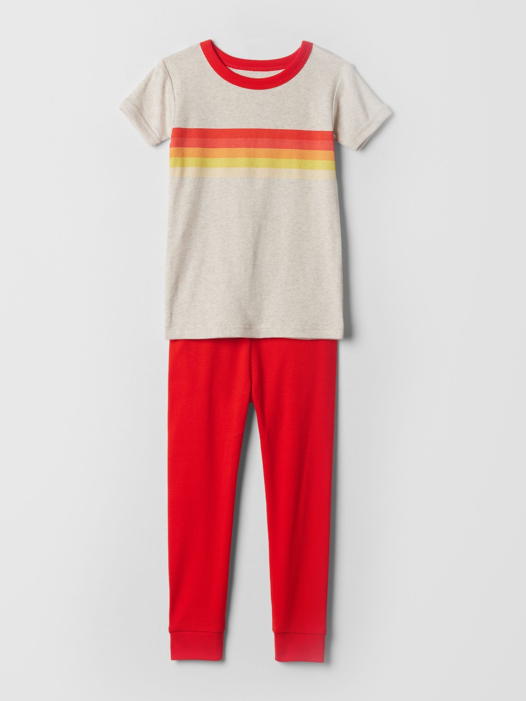 Red Organic Cotton Pyjama Set (12mths-5yrs) - Image 1 of 2